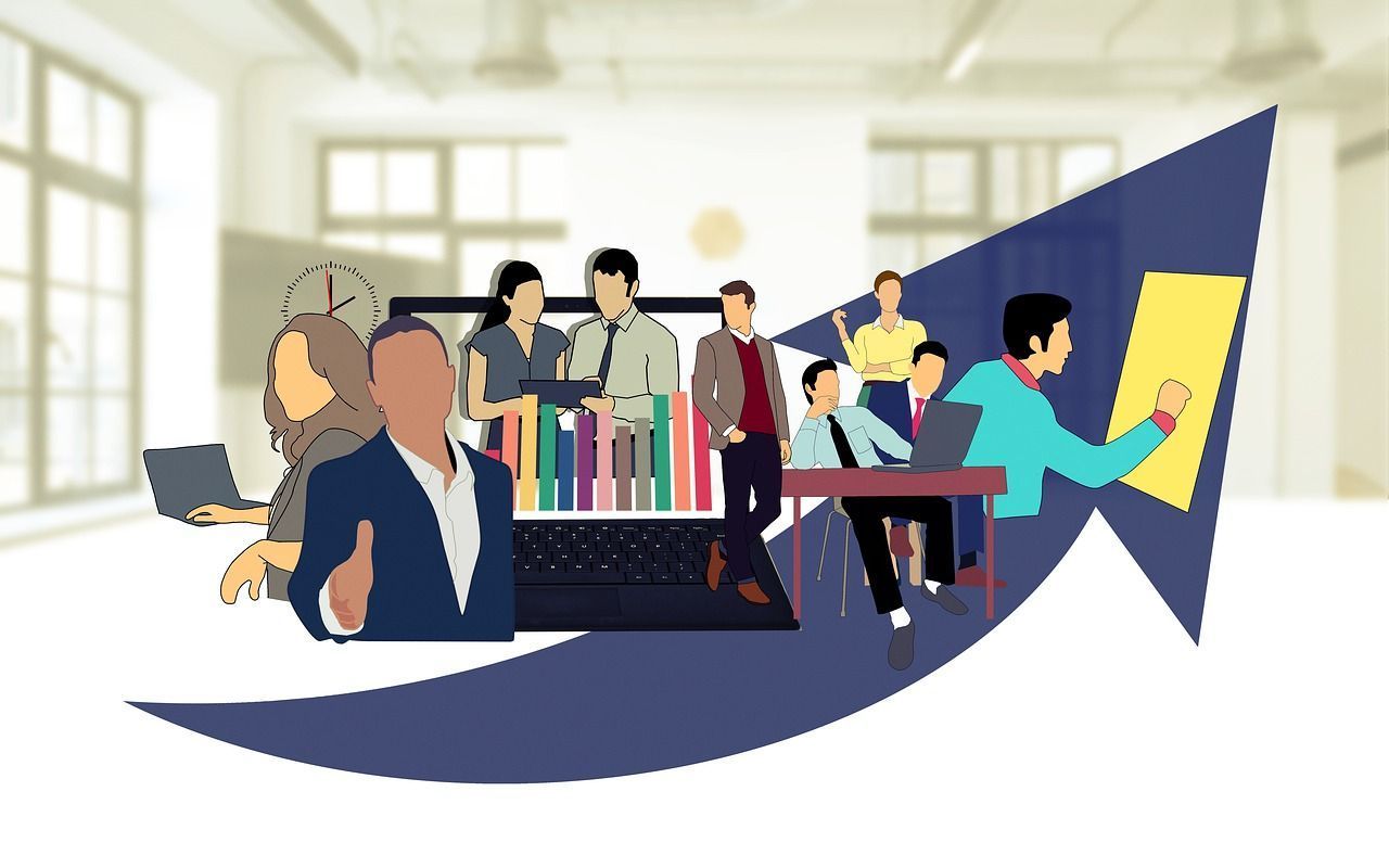 1280x800 Download Team Work Business Royalty Free Stock Illustration Image