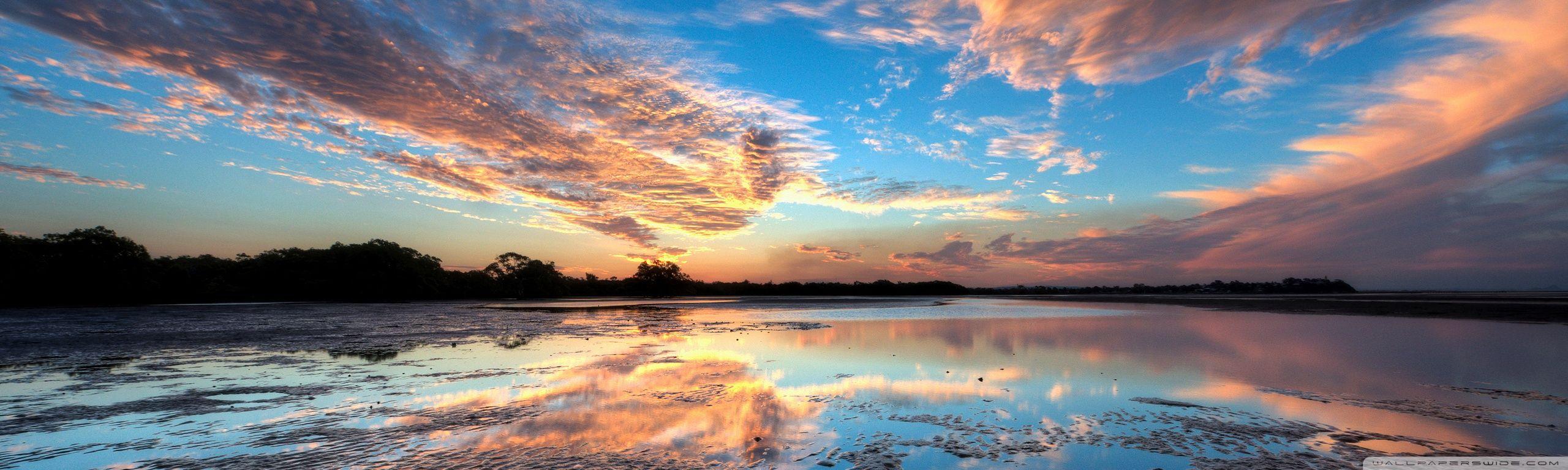 2560x768 Beautiful Sunset Sky ❤ 4K HD Desktop Wallpaper for • Dual