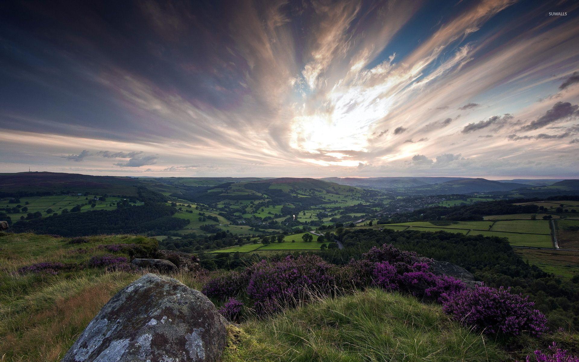 1920x1200 Beautiful sky above the hills wallpaper wallpaper