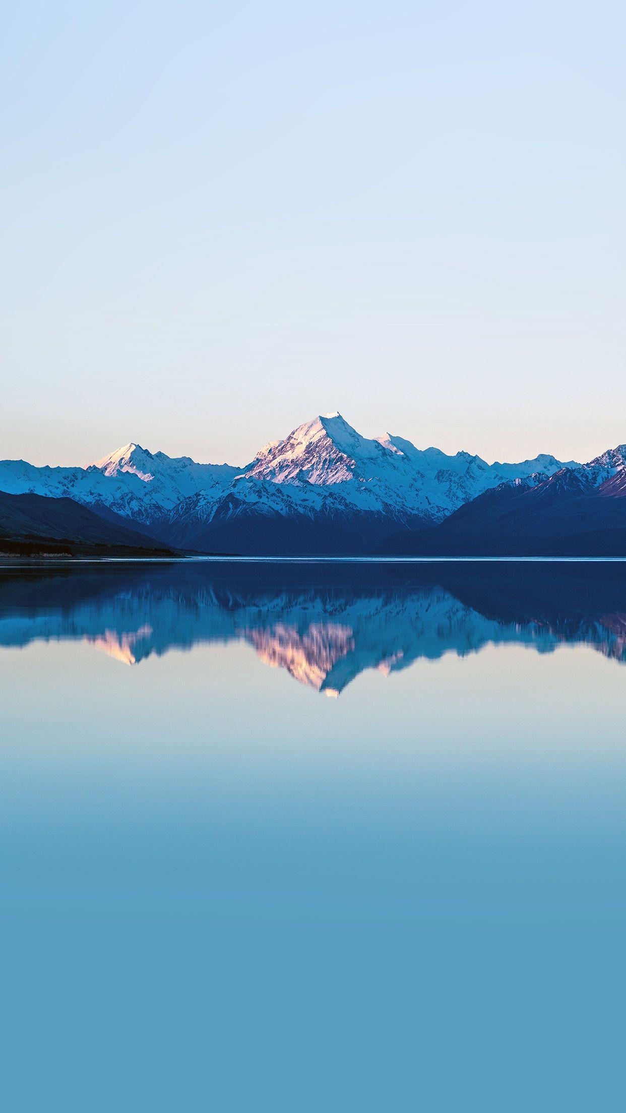 1242x2208 Mountain Lake Beautiful Nature Blue Sky Android wallpaper