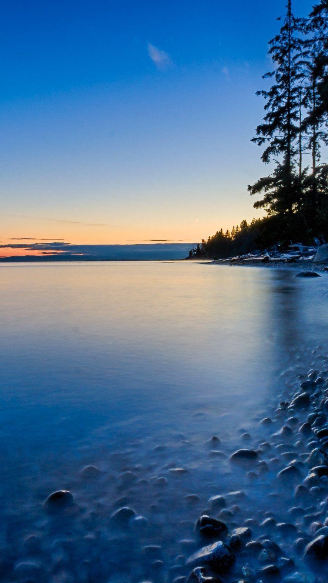 1082x1922 Beautiful Sunset Sea Sky Scenery Landscape 4K on Nature