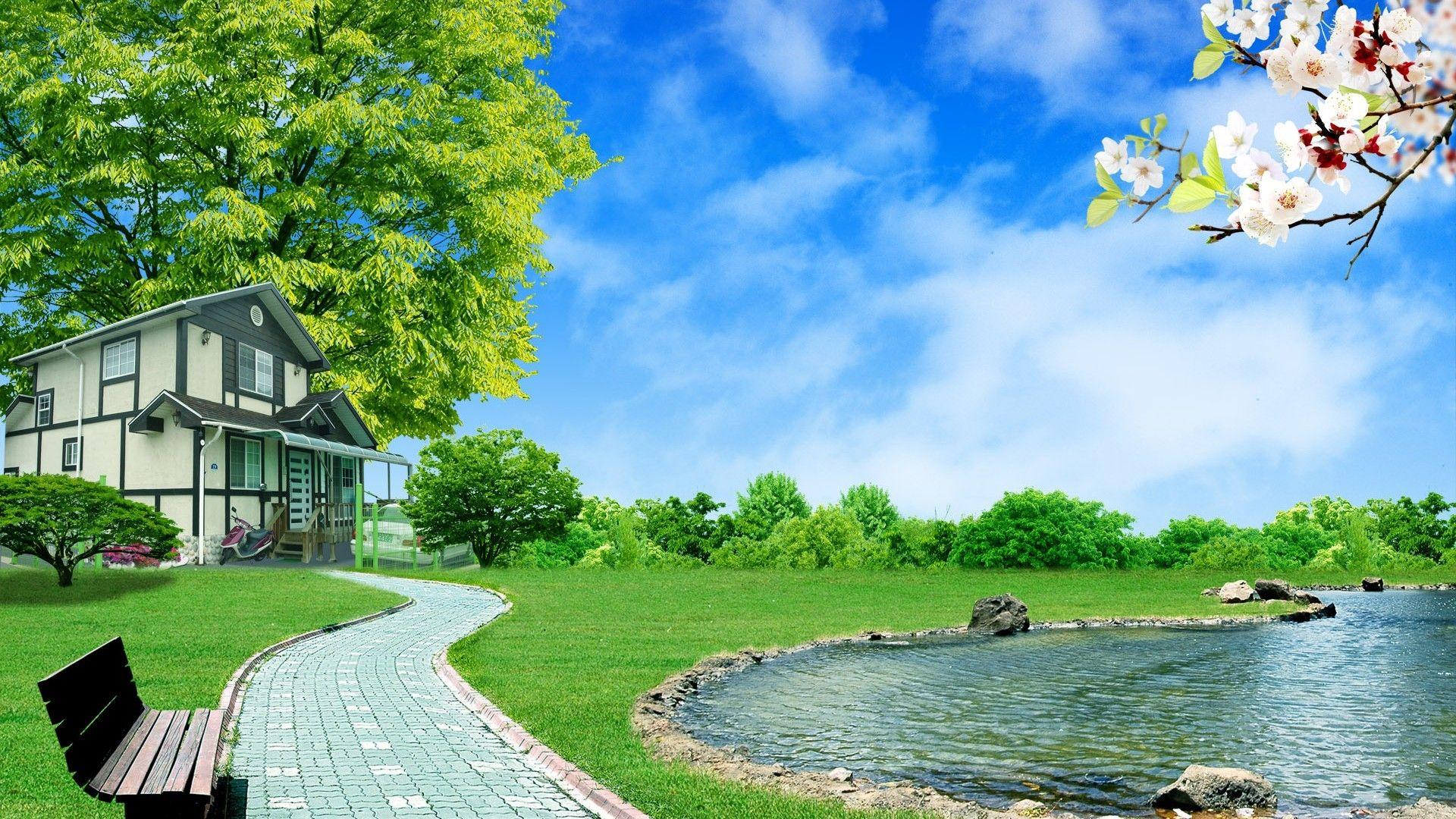 1920x1080 3D HD Nature Image Free Download