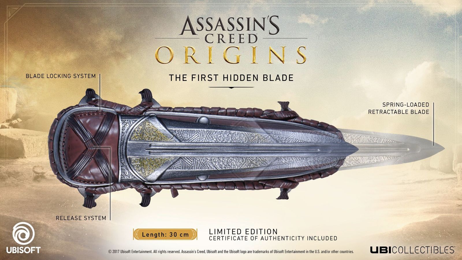 1600x900 Assassin's Creed Origins: Hidden Blade Sized Replica Image at Mighty Ape NZ