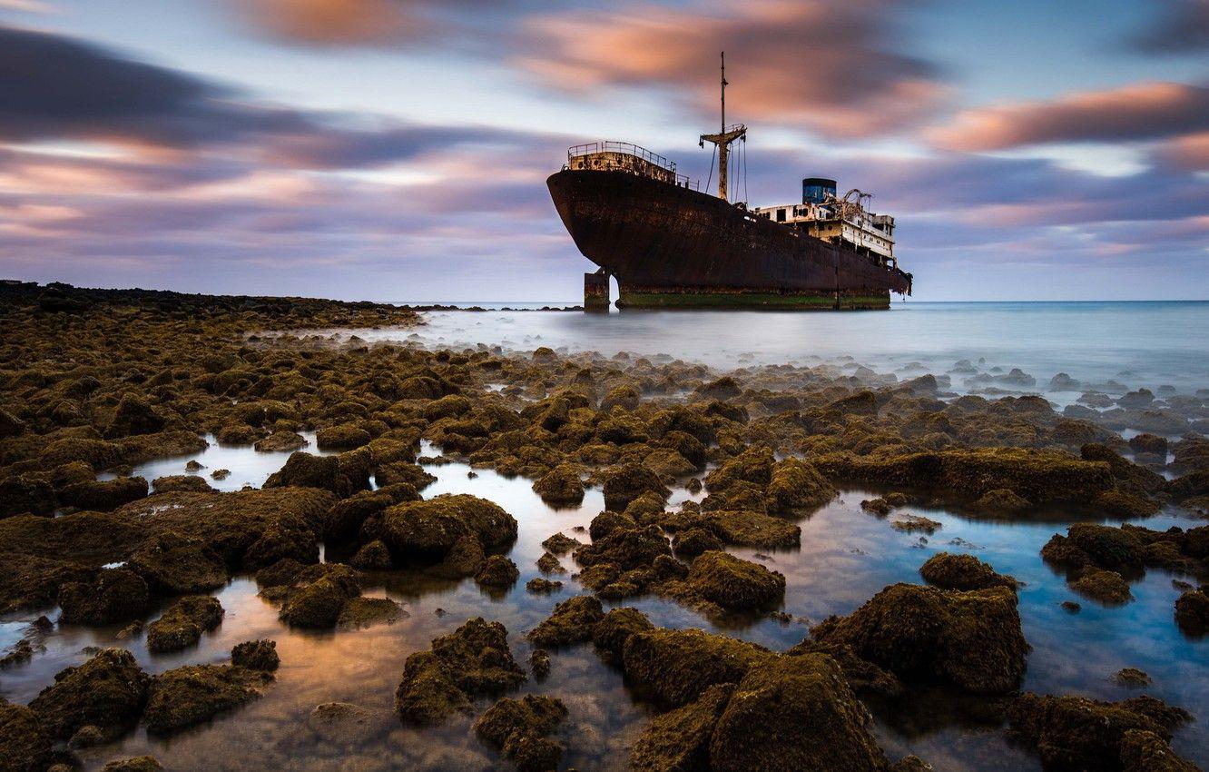 1332x850 Wallpaper Spain, Canary Islands, Ghost Ship, The Tip Of