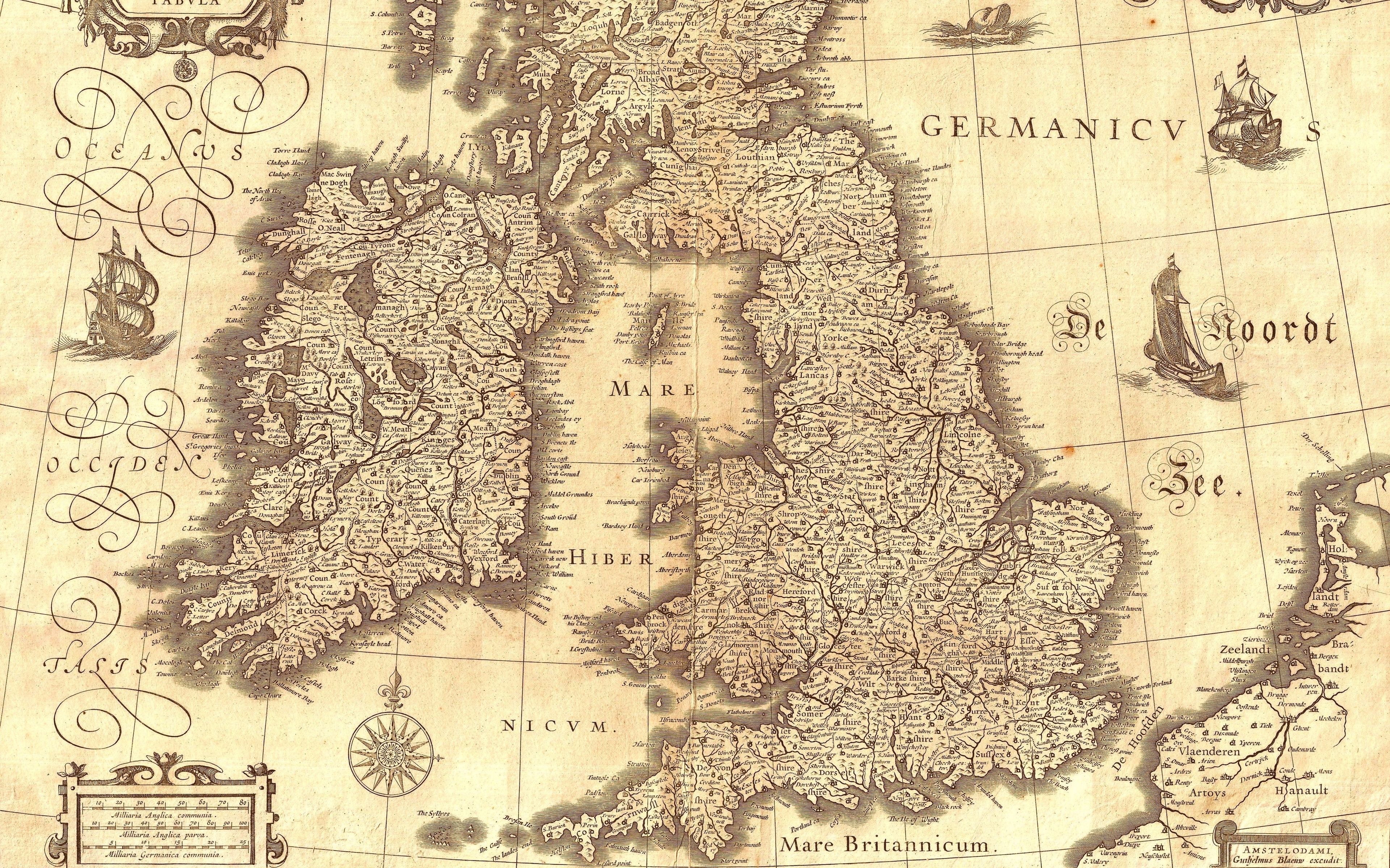 3840x2400 Ireland Map Wallpaper