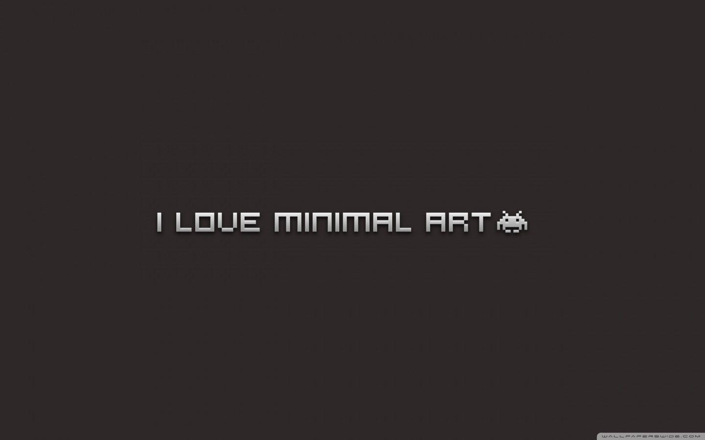 1440x900 I Love Minimal Art HD desktop High Definition Wallpaper