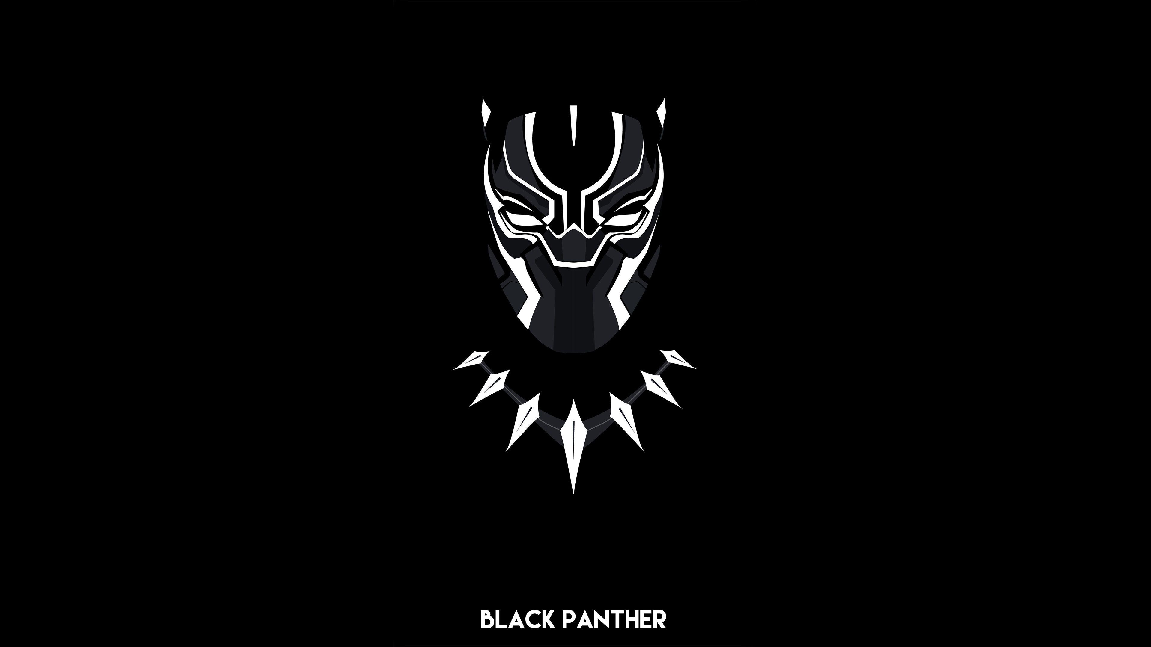 3840x2160 Black Panther Minimal 4k, HD Superheroes, 4k Wallpaper
