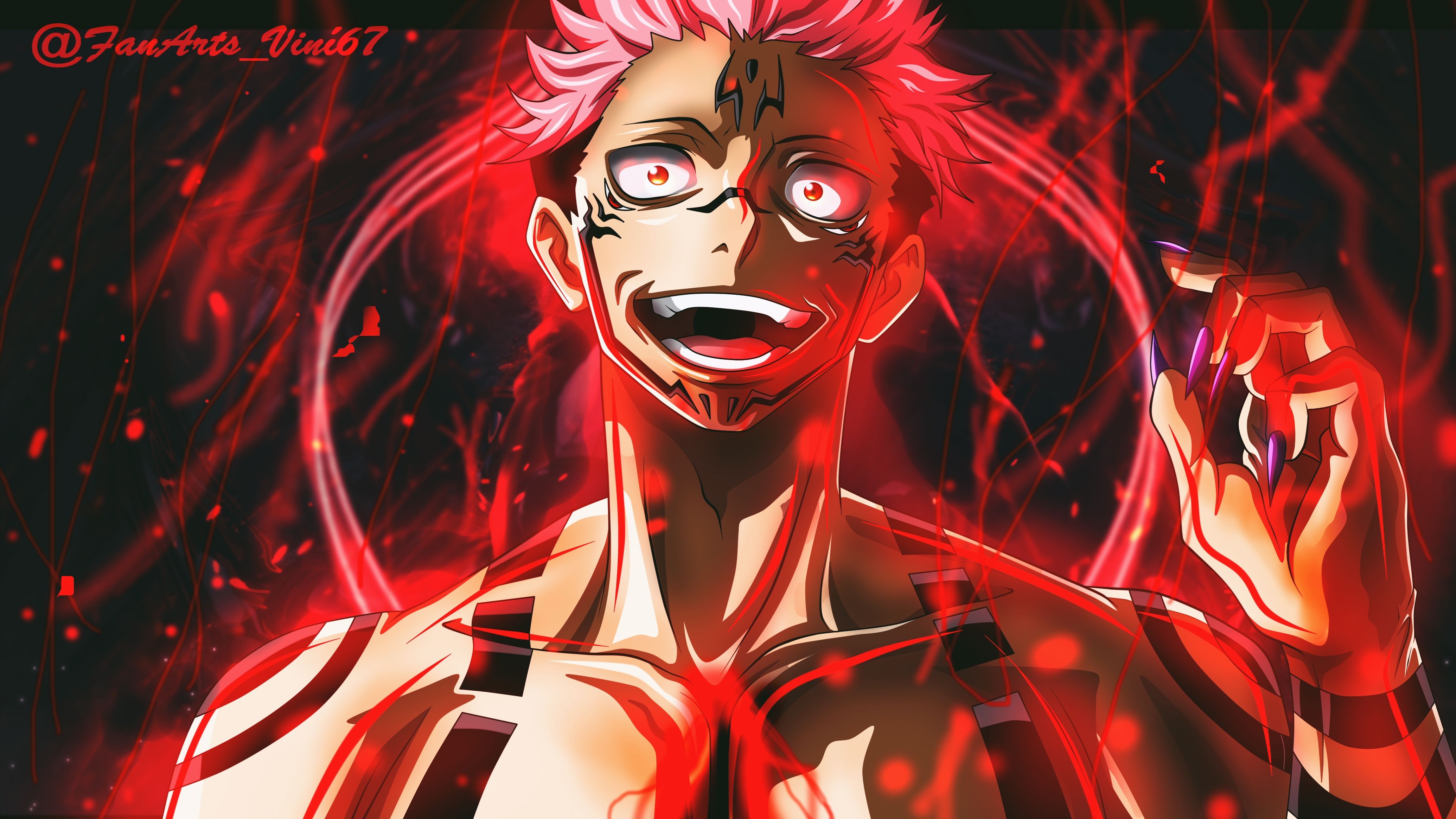 4140x2329 Sukuna PC 4k Wallpaper