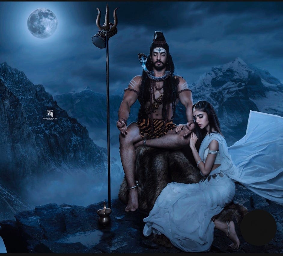 942x851 The tale of Shiva and Parvati. My
