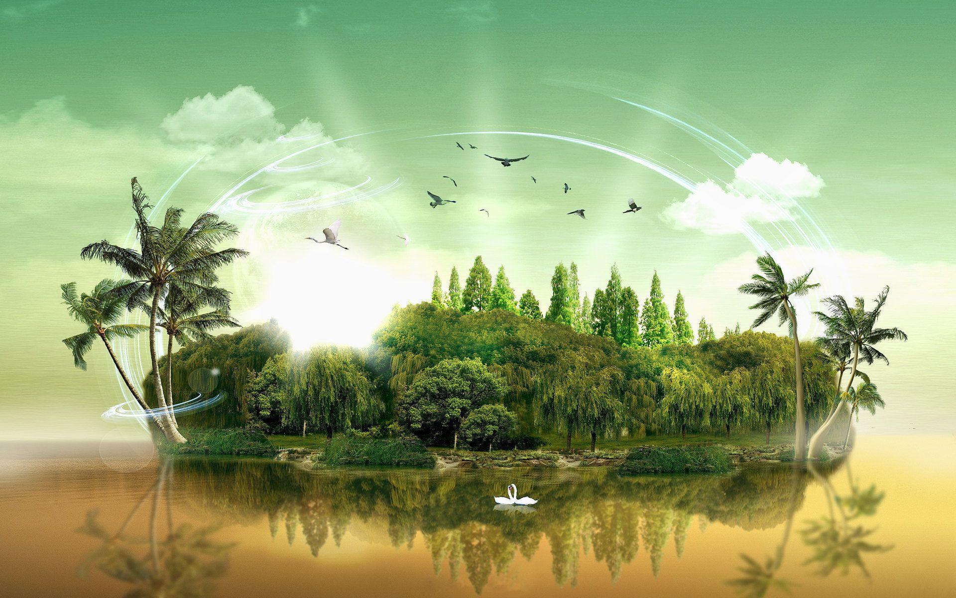 1920x1200 Paradise Island wallpaper