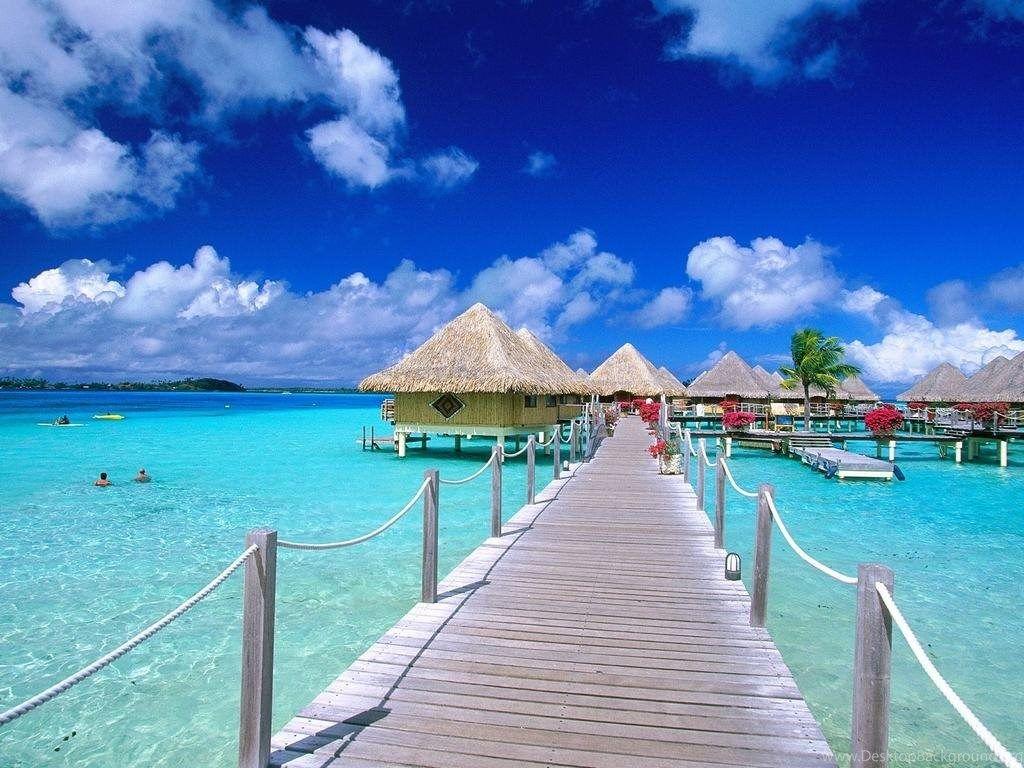 1024x768 Hawaii Beach Picture Wallpaper. Beautiful