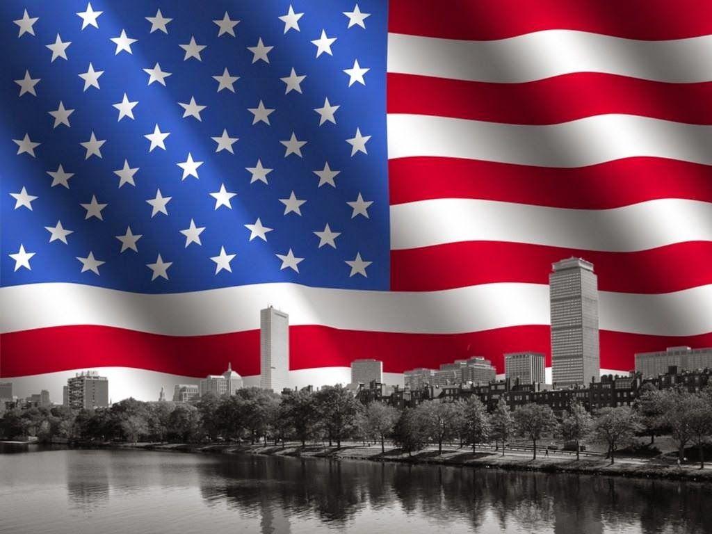 1024x768 United States Flag Wallpaper