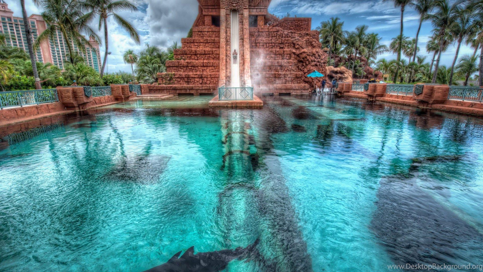 2048x1152 Atlantis Paradise Island Wallpaper HD Download For Desktop