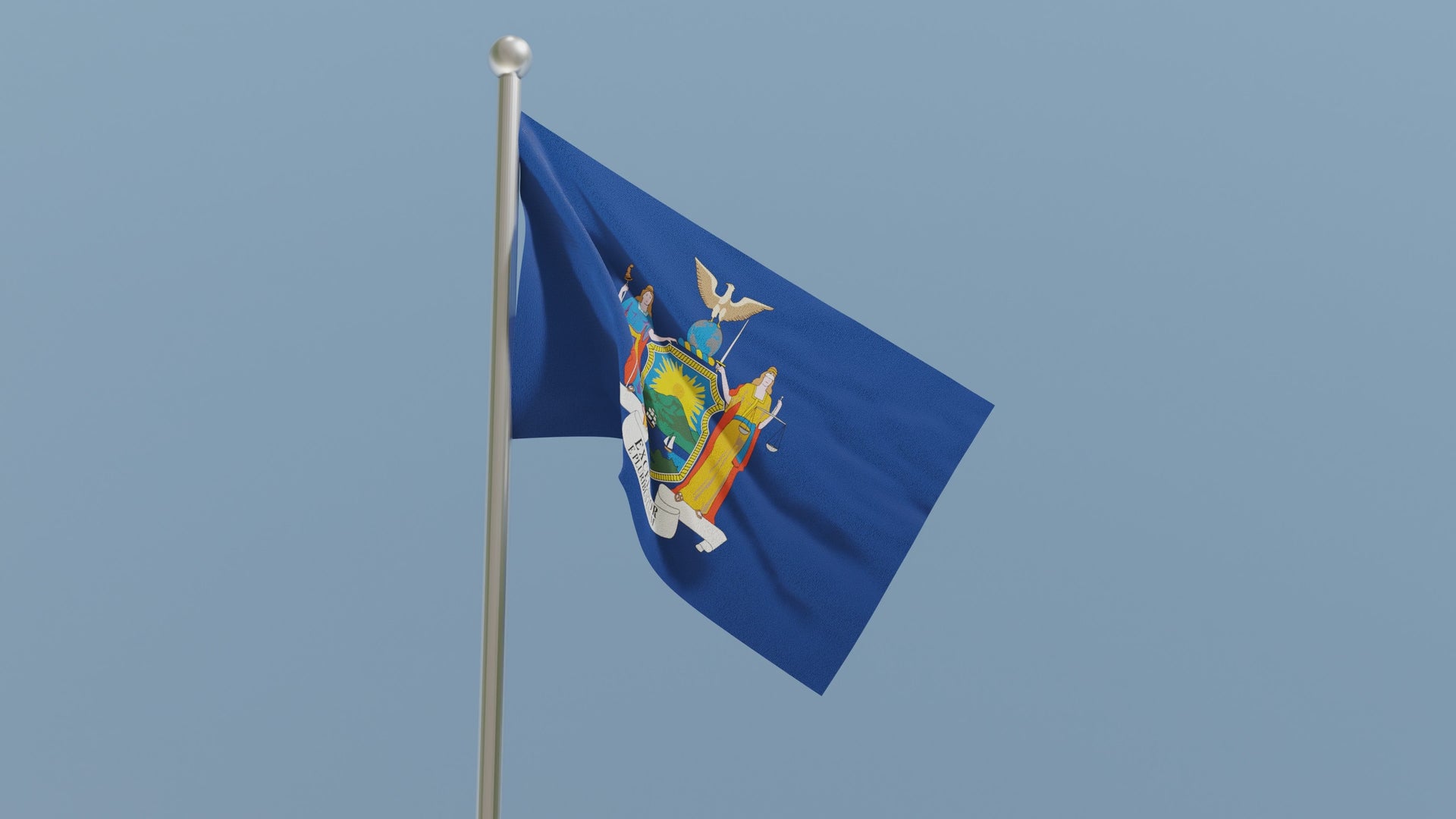 1920x1080 New York State Flag. Nylon or Poly