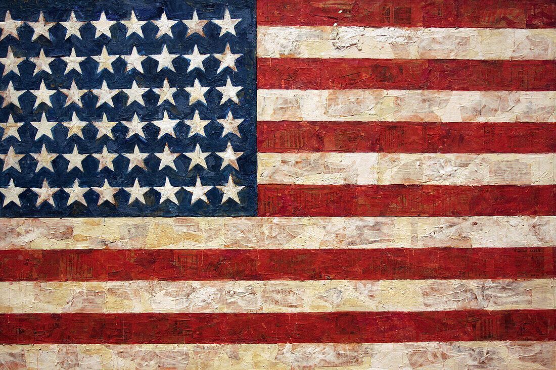 1100x733 The American Flag, a 'Pop Art' Work By