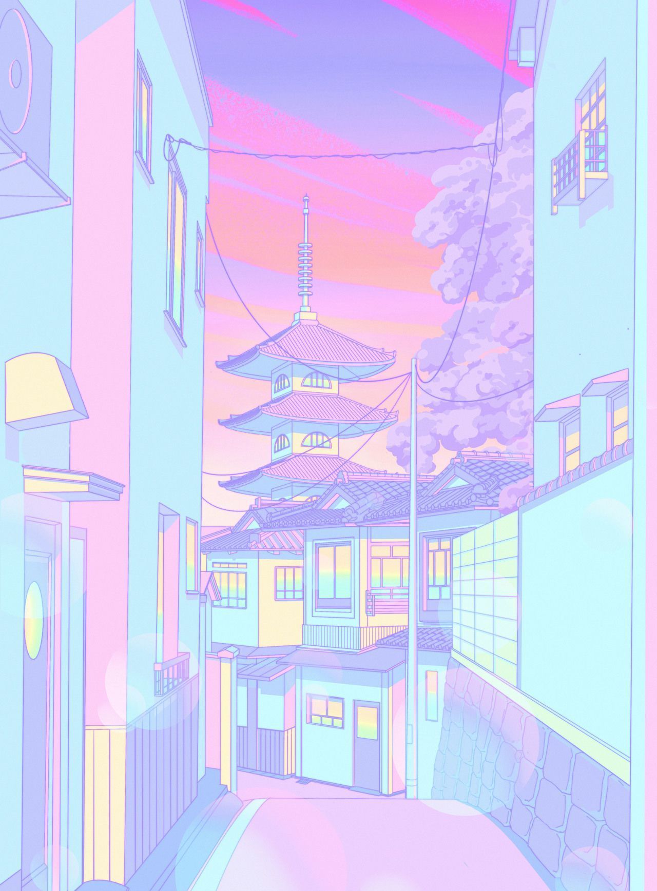 Kawaii City Wallpapers Top Free Kawaii City Backgrounds WallpaperAccess