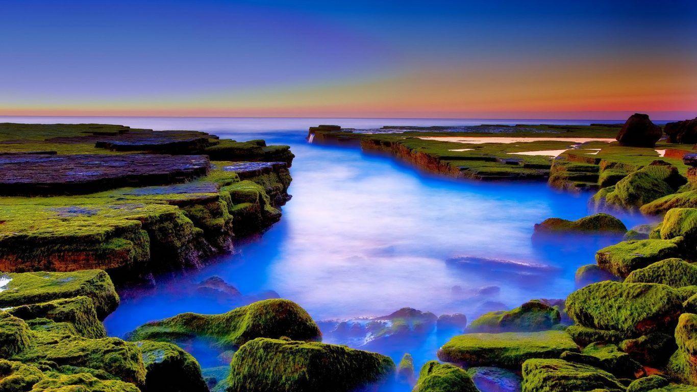 1366x768 Island Theme Wallpaper