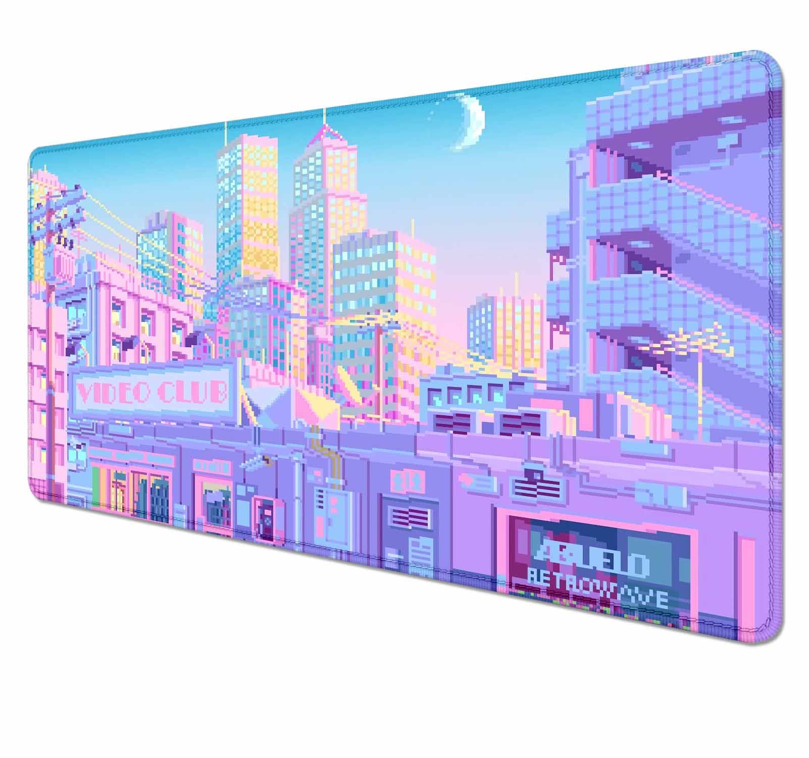 1602x1502 Amazon.com : HUOCAIREN Tokyo City Anime Desk Mat, Kawaii Extra Large Mouse Pad for Desk, Aesthetic Scenery XL XXL Gaming Mouse Pad, Desk Accessories for Women Office Decor 35.4 x 15.7 in