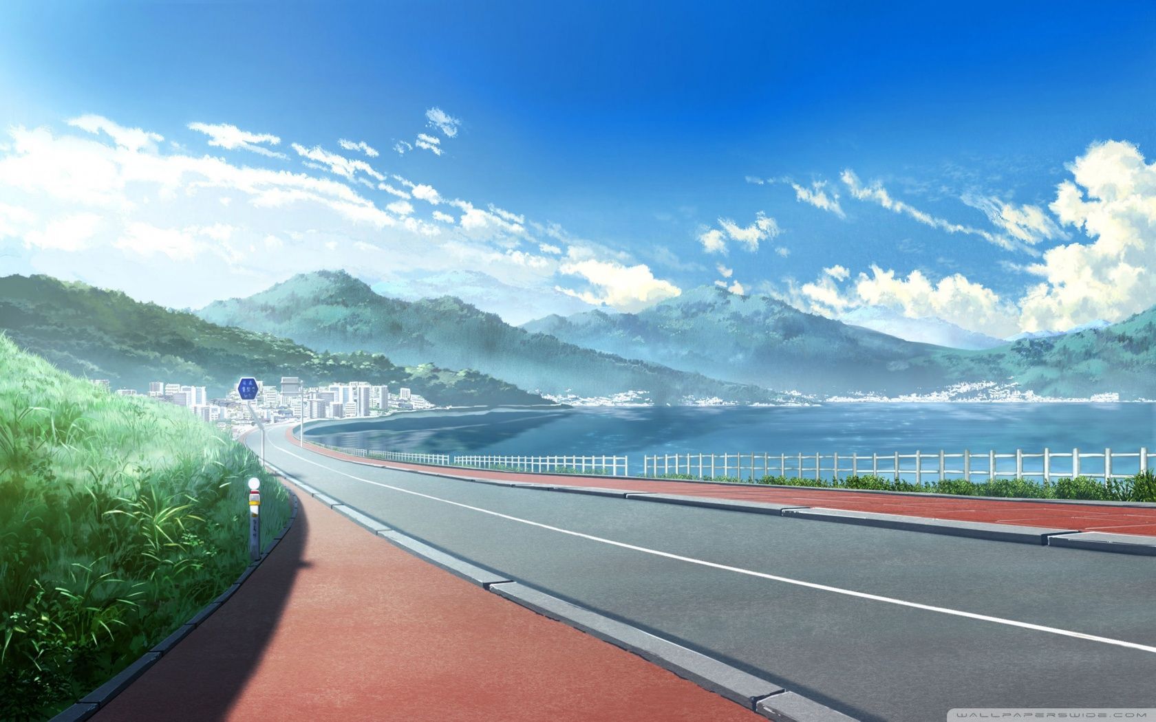 1680x1050 Anime Landscape Ultra HD Desktop Background Wallpaper for 4K UHD TV : Multi Display, Dual Monitor : Tablet
