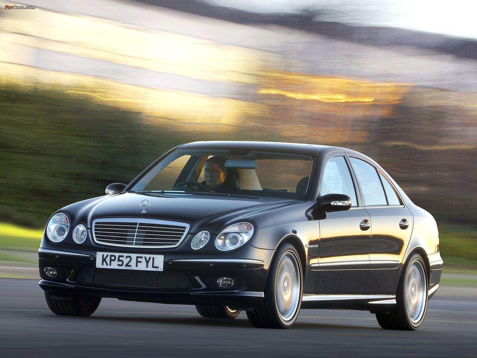 1600x1200 Mercedes Benz E 55 AMG UK Spec (W211) 2002–06 Wallpaper (1600x1200)