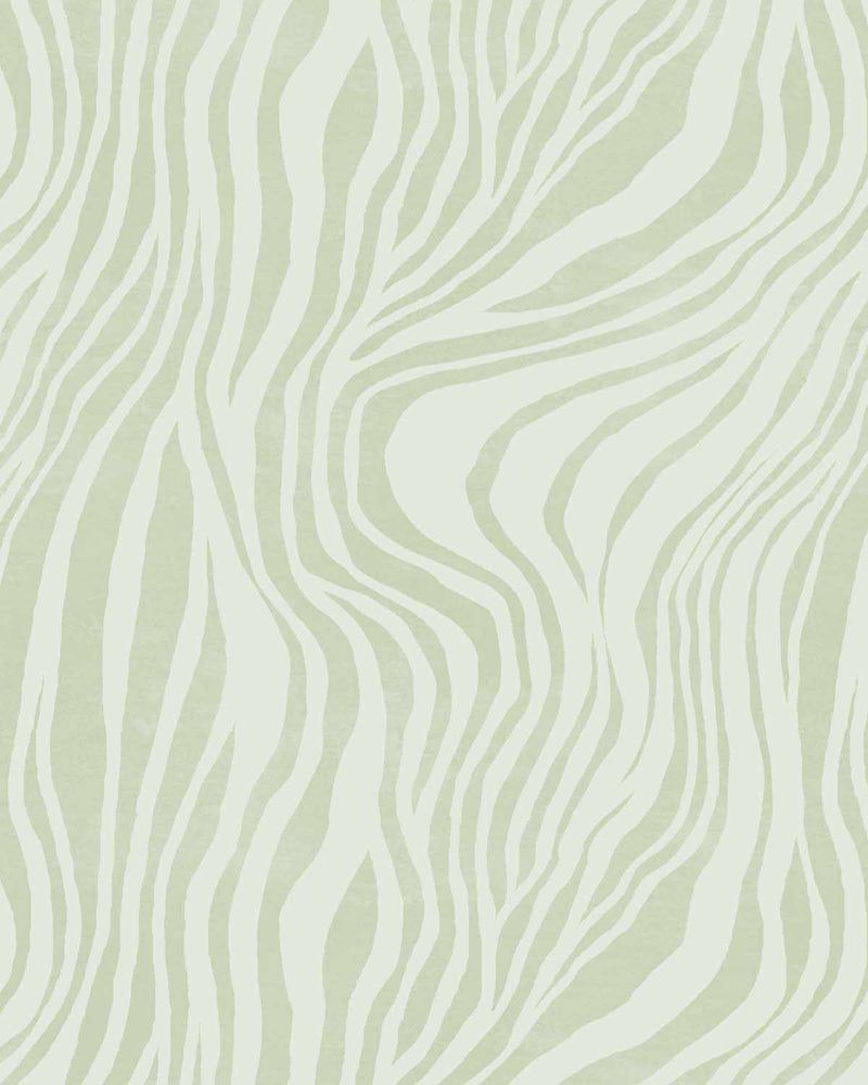 800x1000 Shop Tiger Stripes Sage Green Australian Made Wallpaper Online