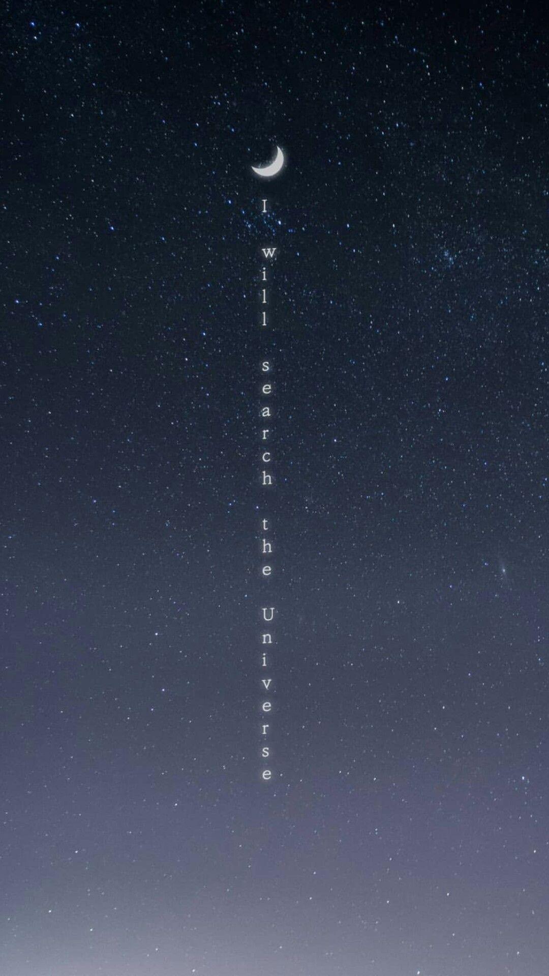 1080x1920 I Will Search The Universe - Hình nền Hàn Quốc cho iPhone