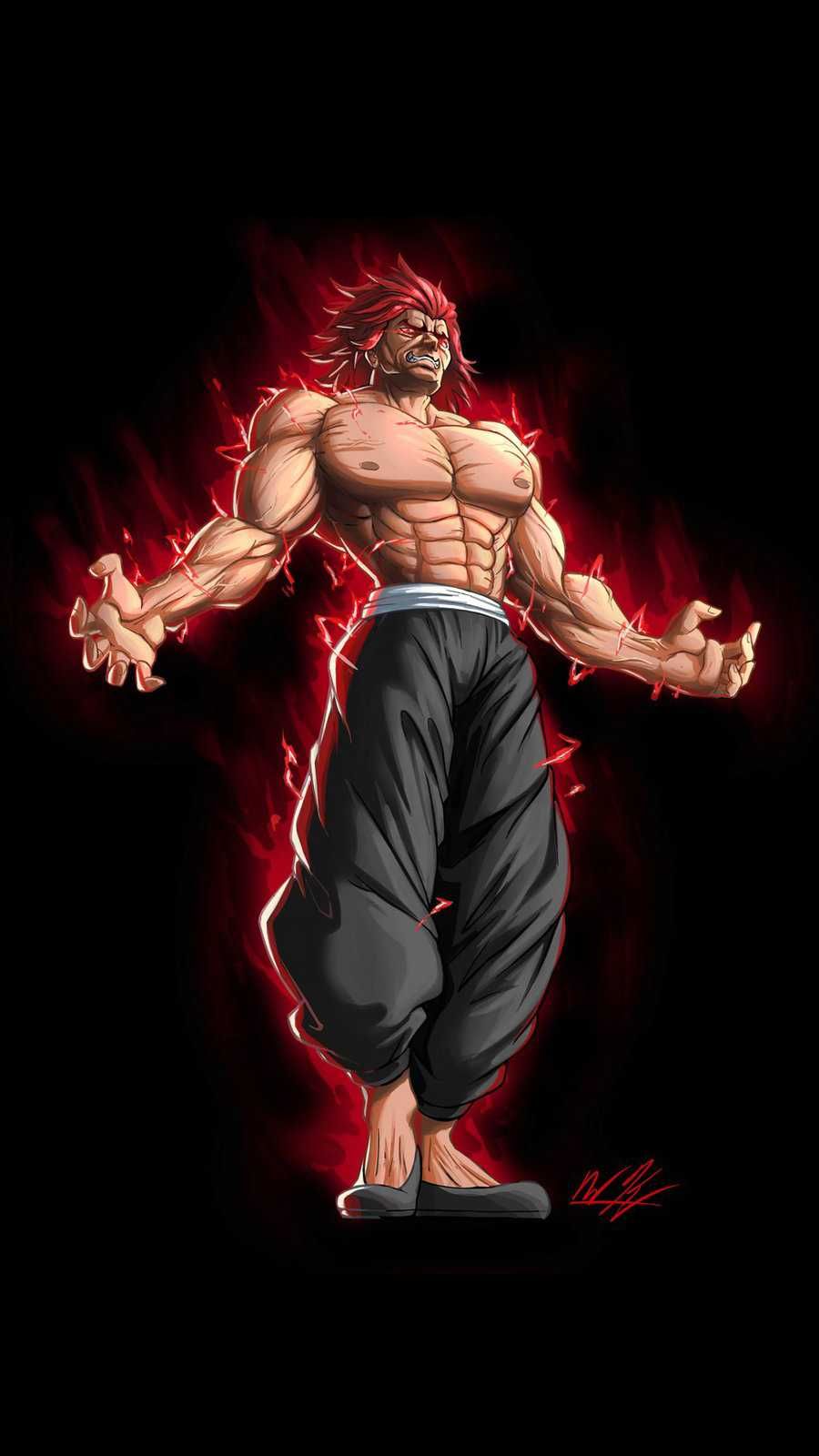 900x1600 Yujiro Hanma Wallpaper. Anime, Martial arts anime, Scary wallpaper