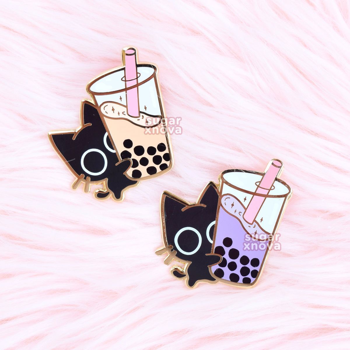 1200x1200 Scaredy Cat Boba Pin