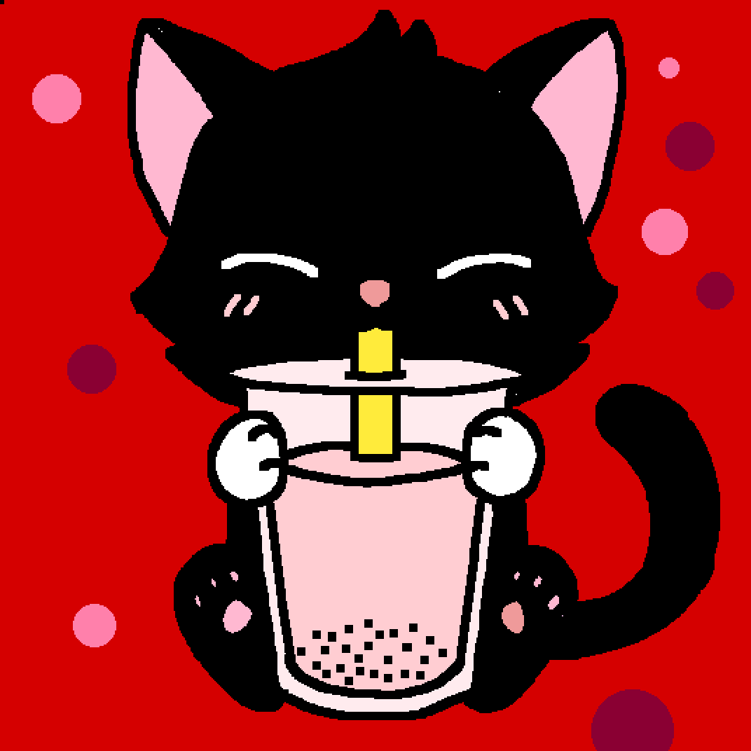 1072x1072 Pixilart Tea Cat By Strxwberri Milk