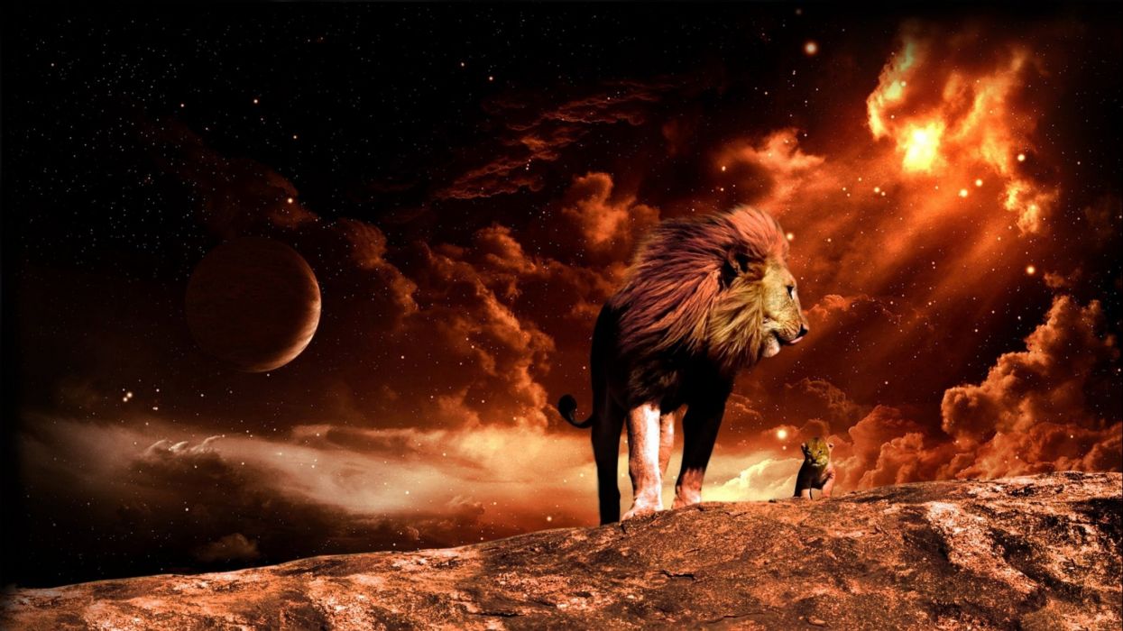1245x700 Fantasy lion predator art artwork wallpaperx1620