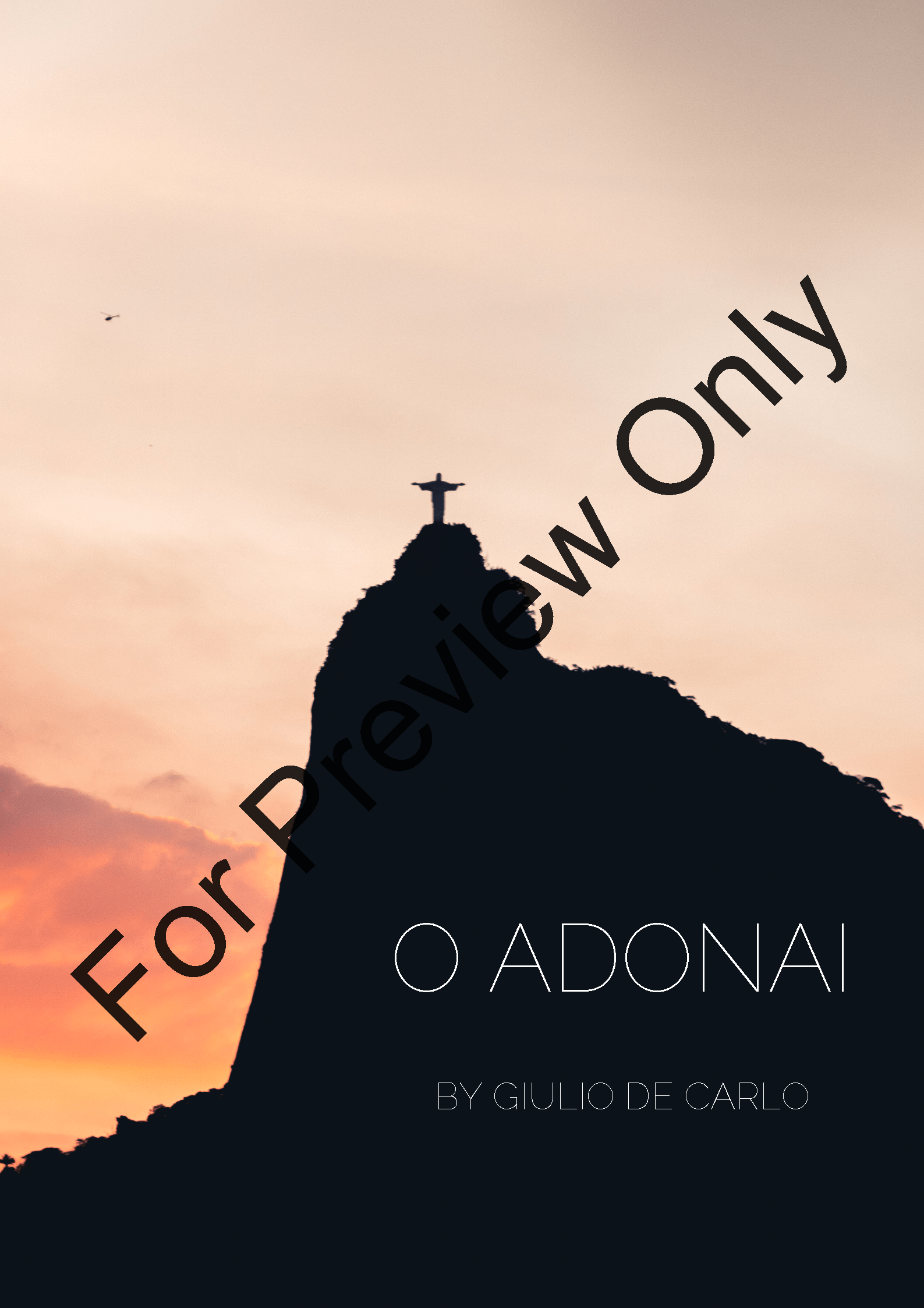 1587x2245 O Adonai (SSA ) by Giulio De Carlo. J.W. Pepper Sheet Music