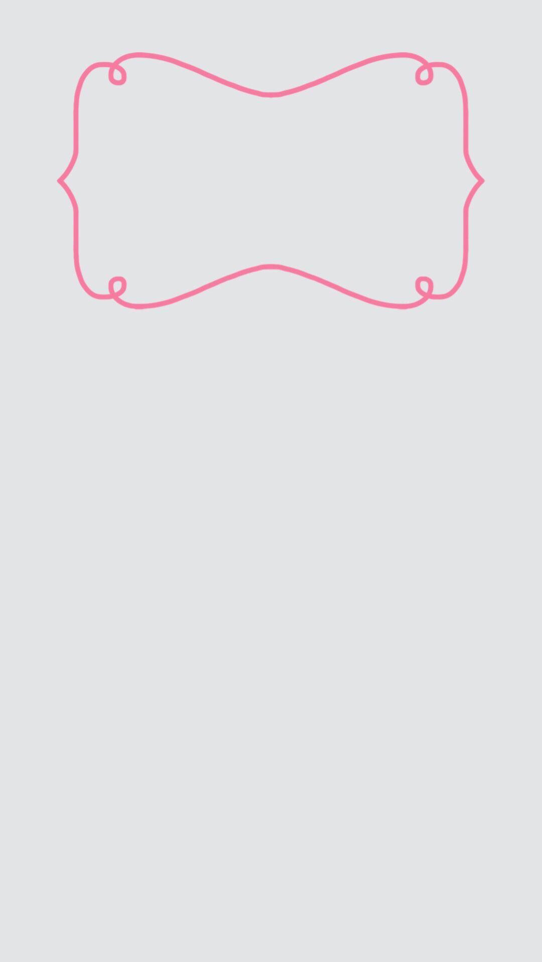 1080x1917 iPhone 6 Plus lock screen wallpaper. Minimal gray with pink clock