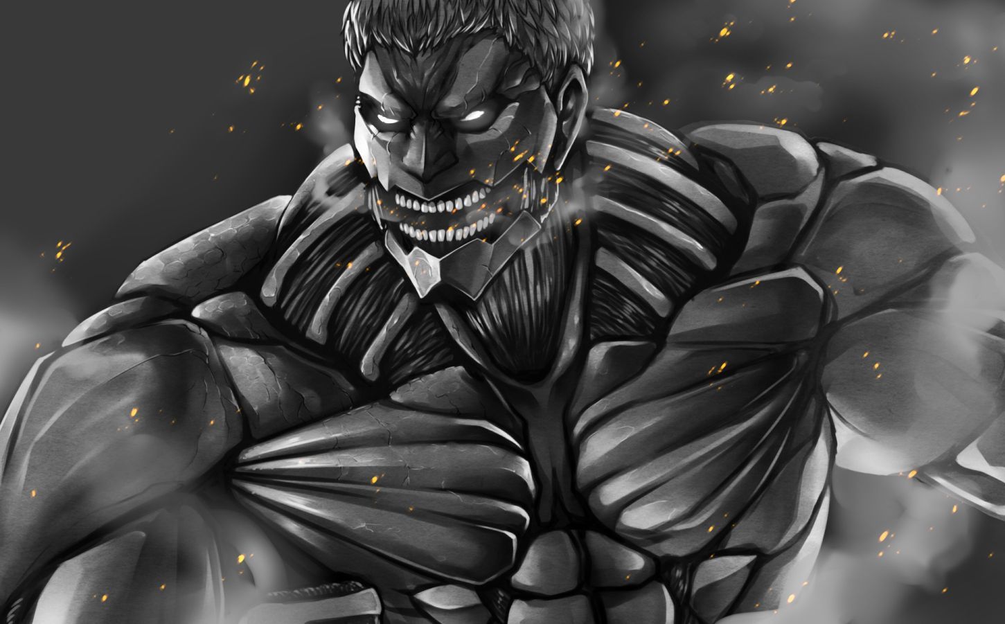 1451x901 attack on titan armored titan