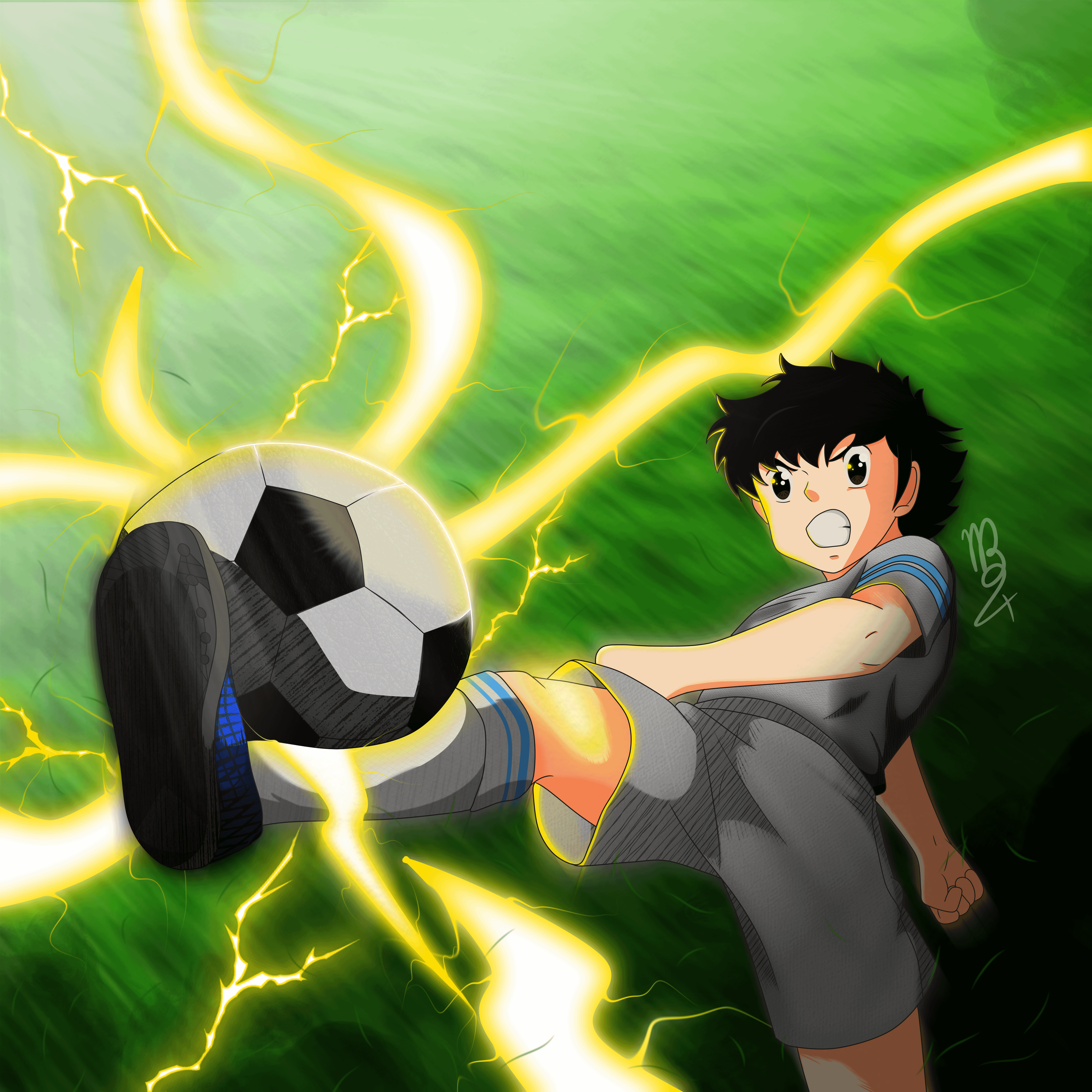 5000x5000 My drawing of Captain Tsubasa : r