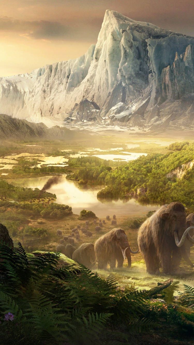 750x1334 Skogmed Resande Mammut. Wallpaper