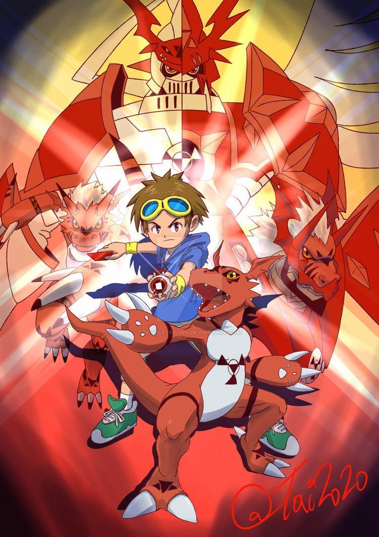 751x1063 Digimon Tamers Takato and Guilmon