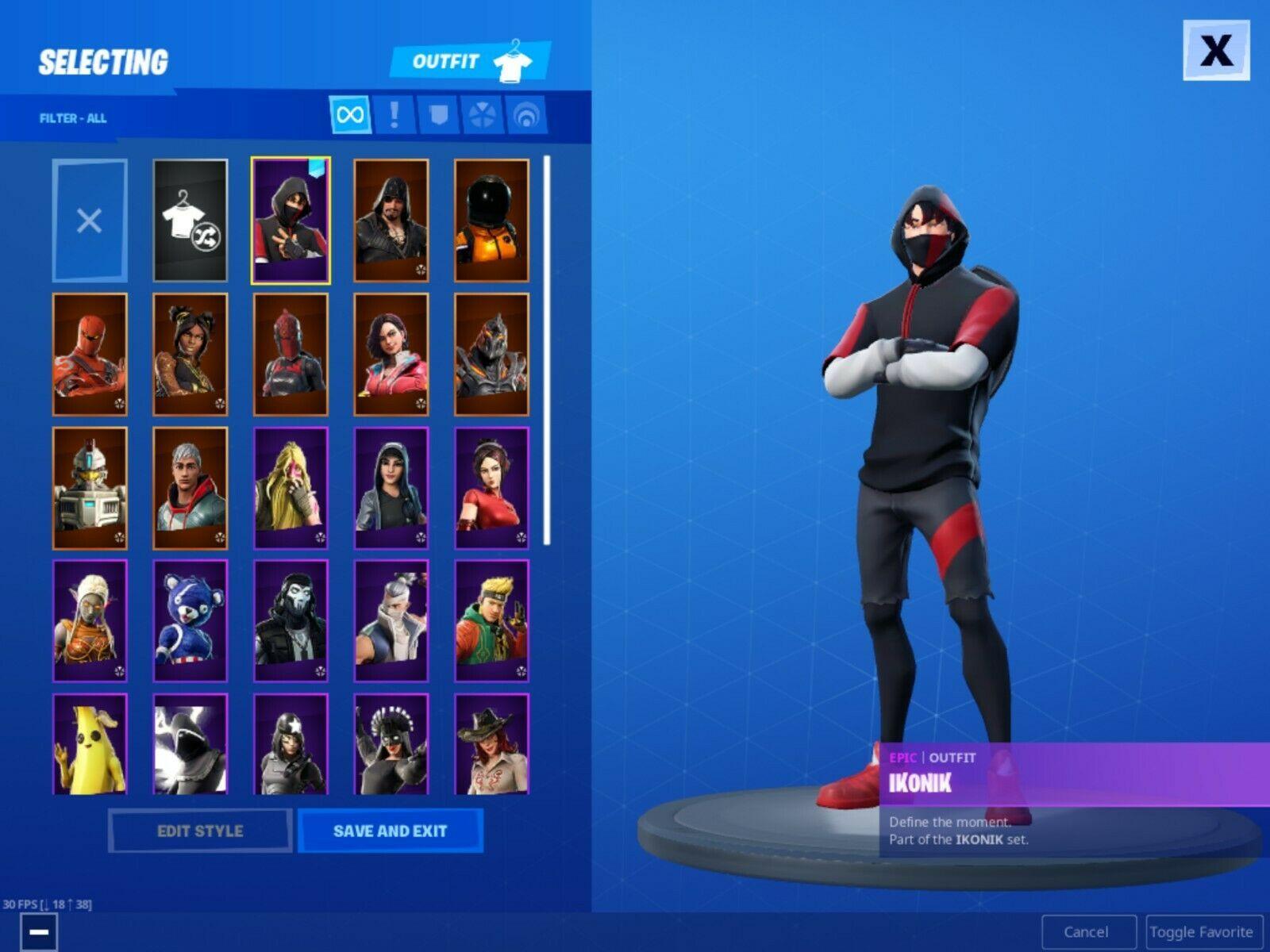 1600x1200 Fortnite Ikonik account FULL EMAIL ACCESS Stacked