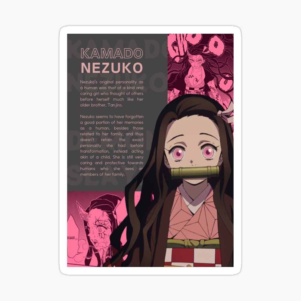 1000x1000 Nezuko Kamado. Demon Slayer Poster