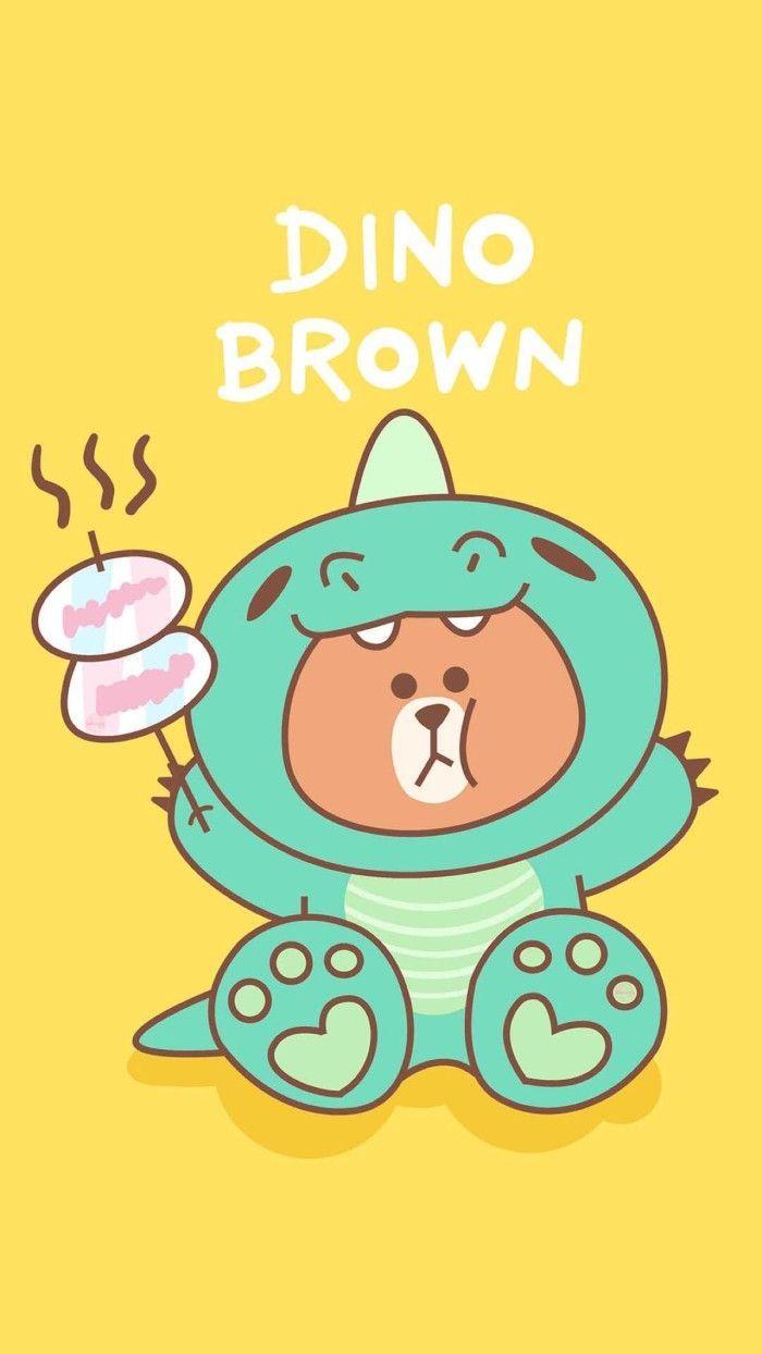 line dino brown