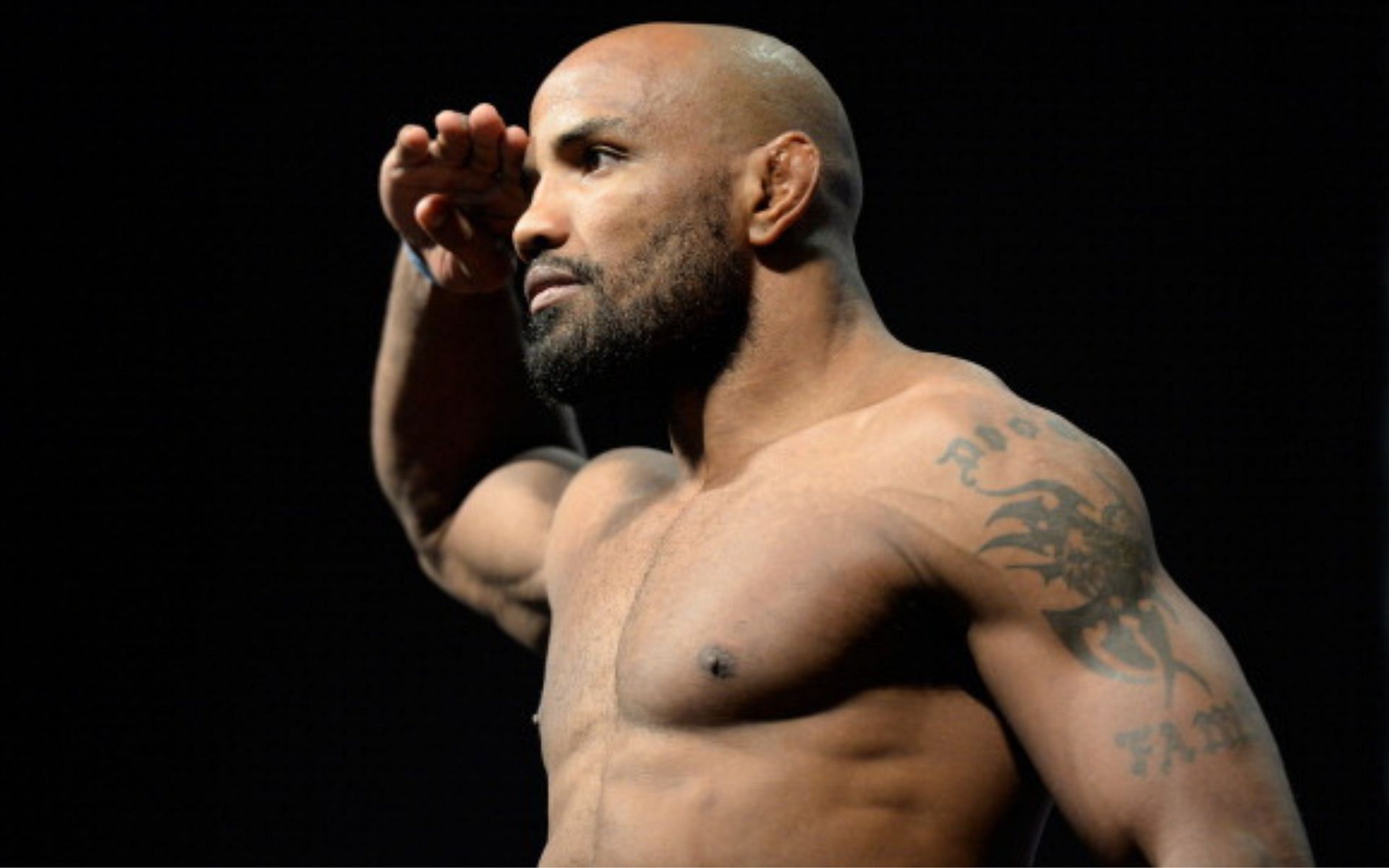 1920x1200 Yoel Romero chewing the cage