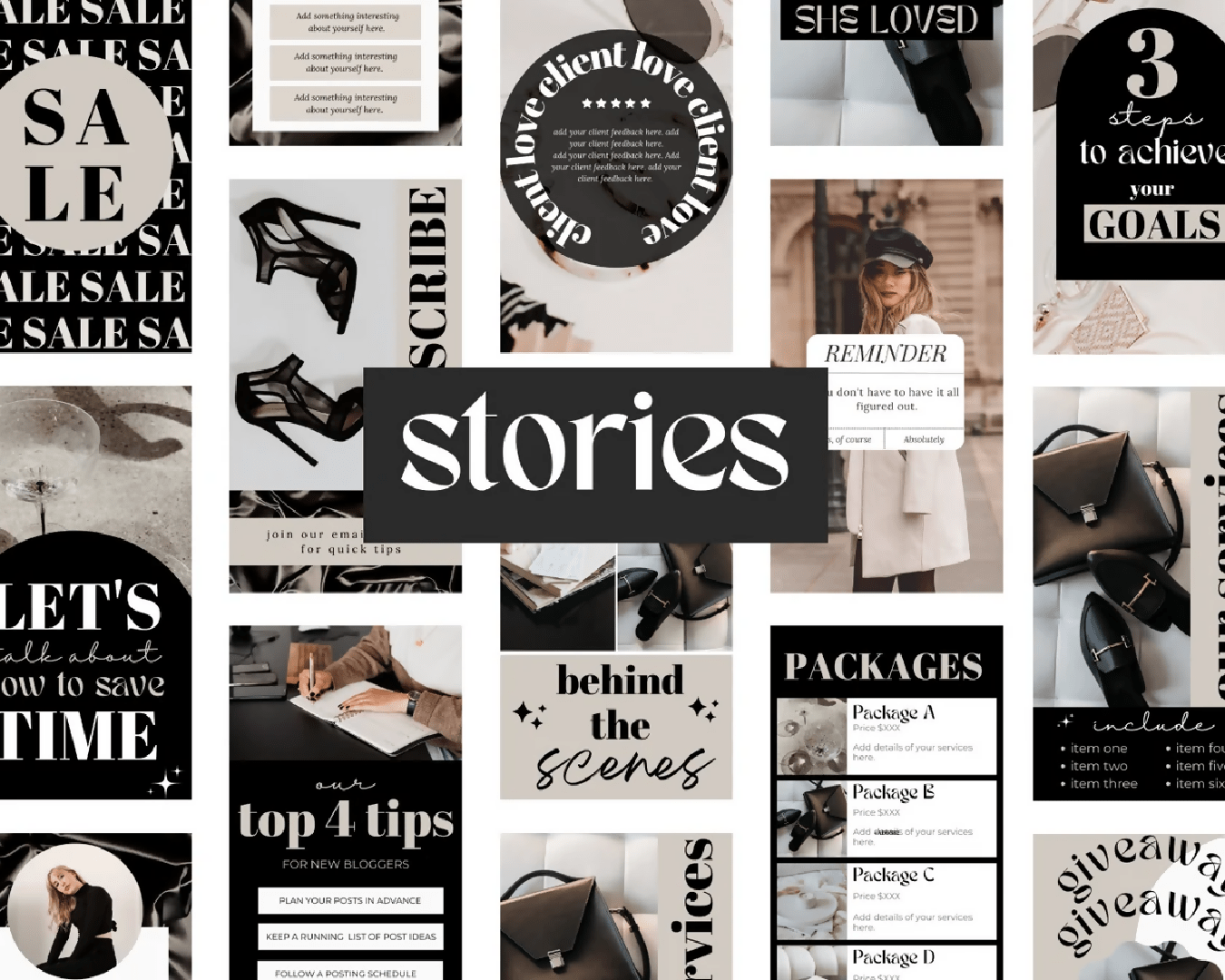 1350x1080 Luxury Instagram Templates