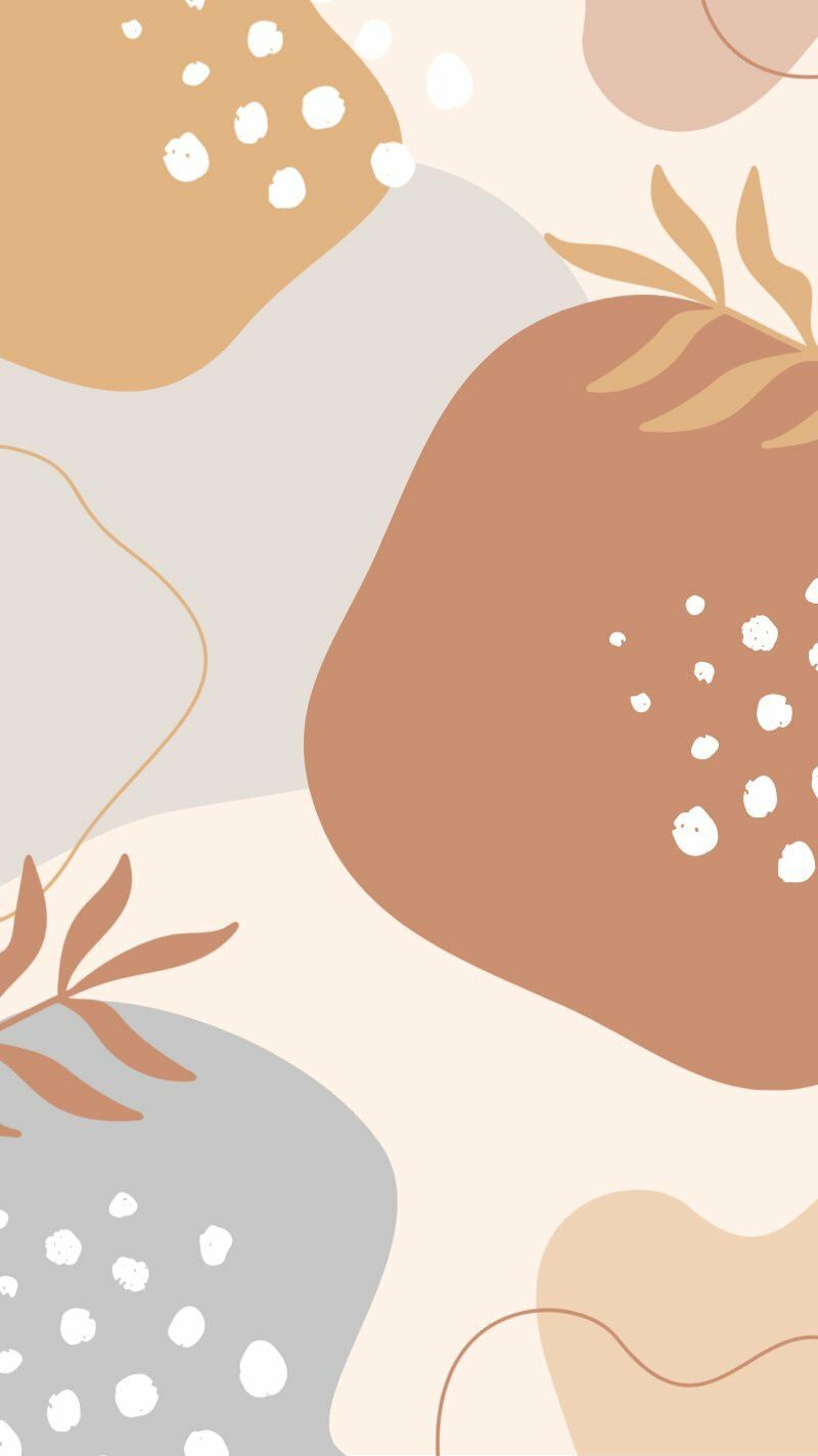 800x1423 Minimalist Brown Aesthetic Wallpaper
