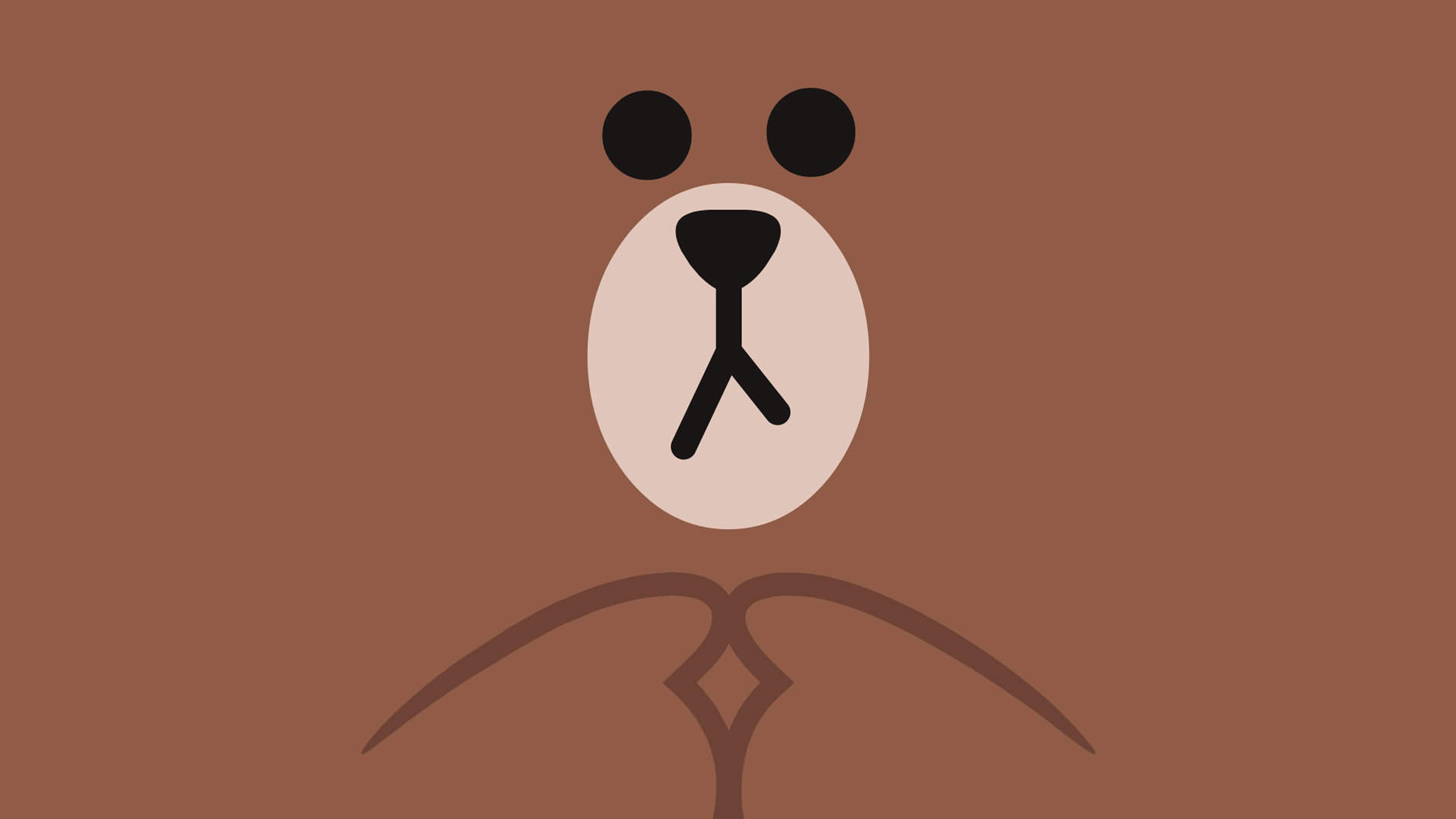 3840x2160 Kakao Charactor Cute Brown