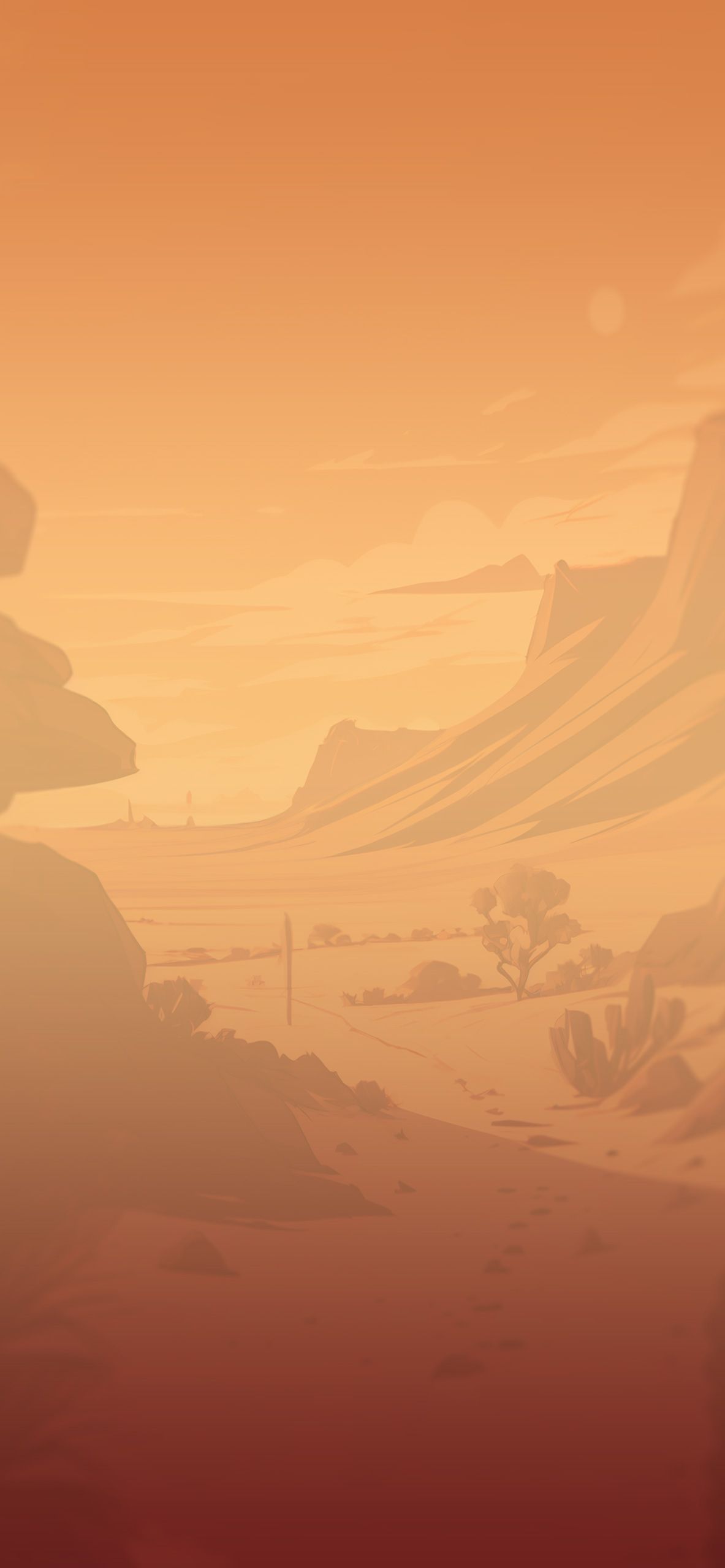 1183x2560 Aesthetic Desert Wallpaper