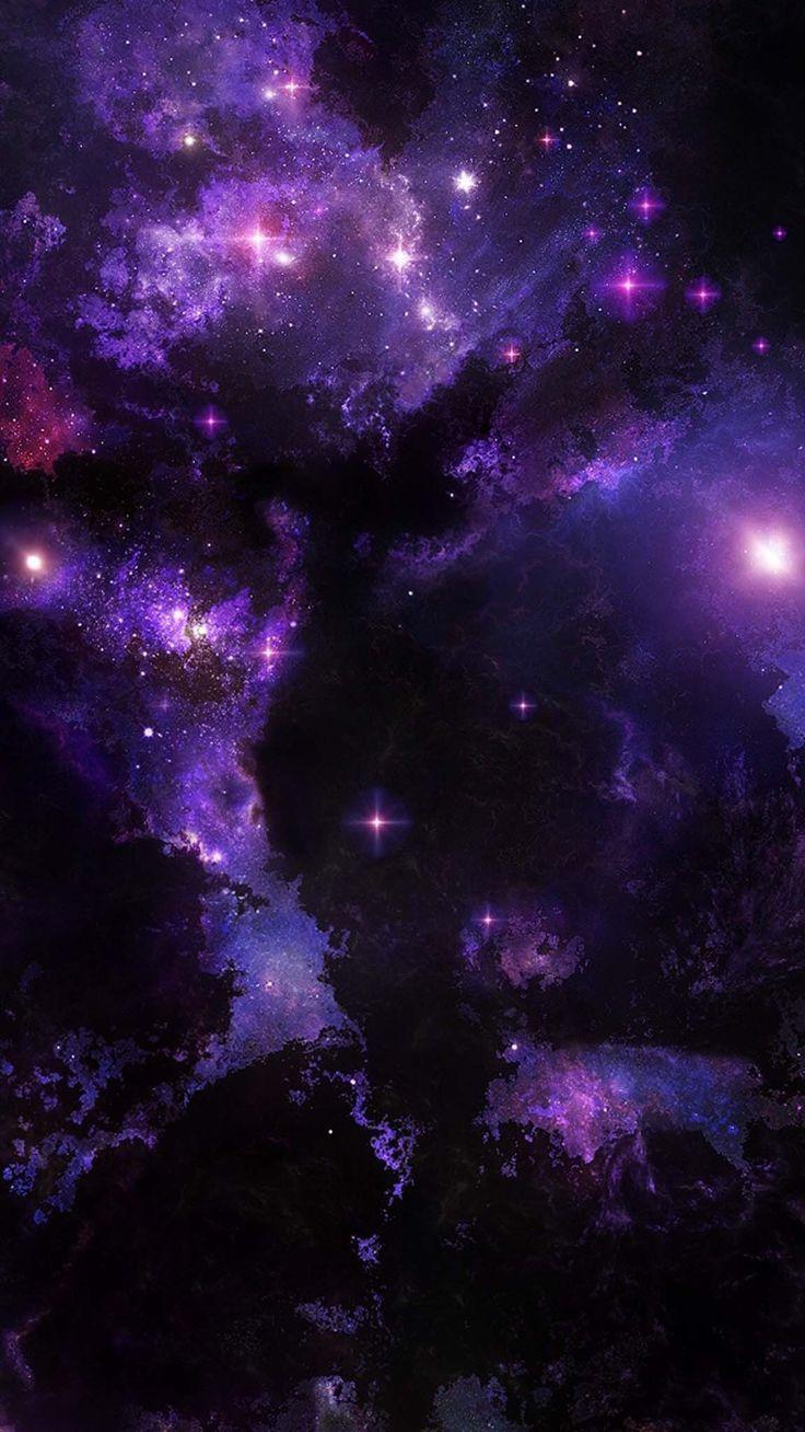 736x1308 thiên hà tím.  Galaxy, Moon & Stars vào năm 2019. Thiên hà