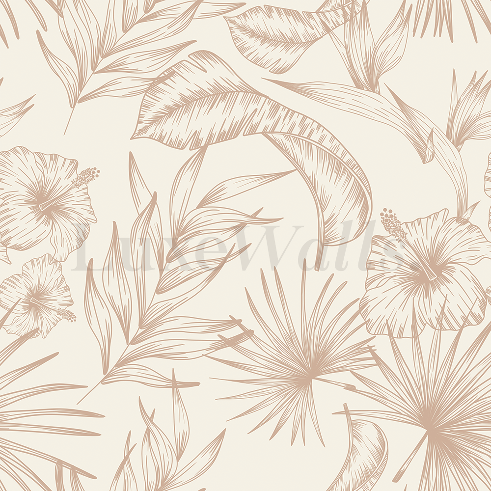 1000x1000 Tropical Line Wallpaper