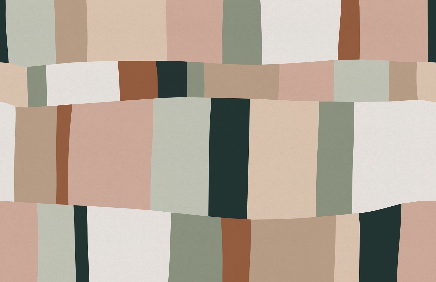 1650x1070 Pastel Colour Block Stripes Wallpaper