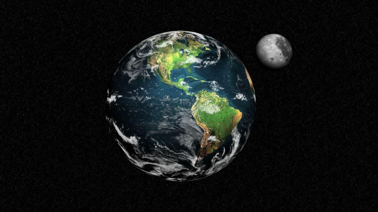 1244x700 Space stars planets Zamlya moon earth wallpaperx1080