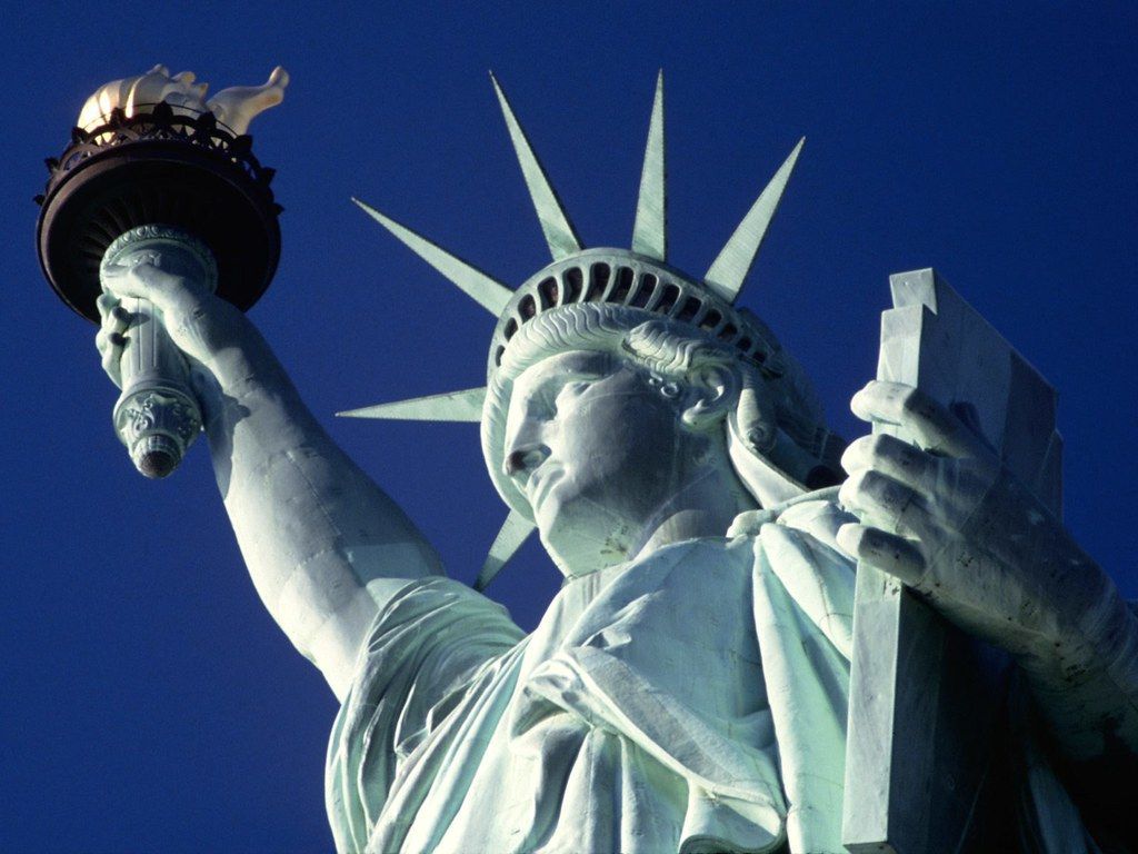 1024x768 18 New York City America Statue Of