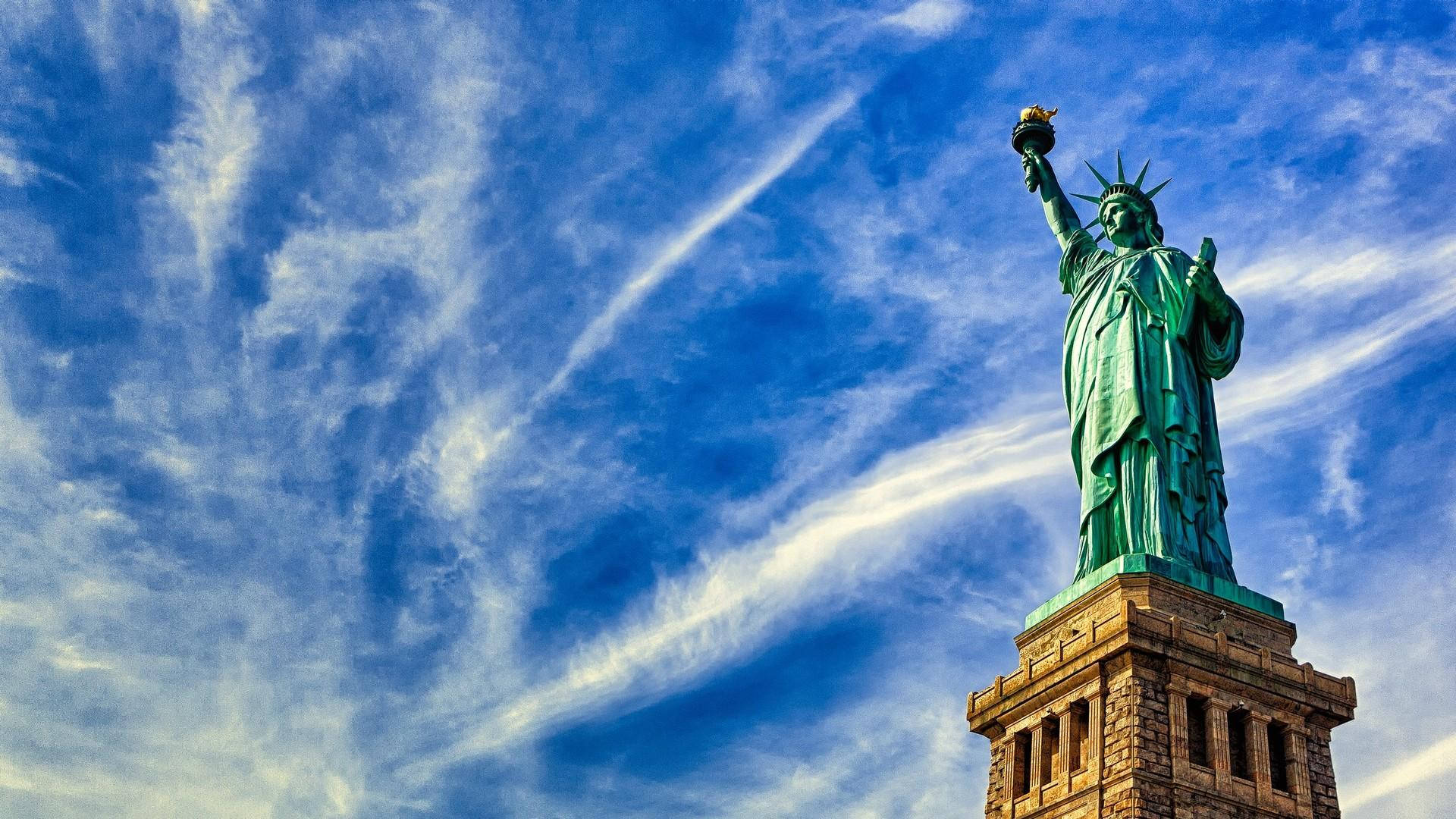 1920x1080 Download Statue Of Liberty Cirrus
